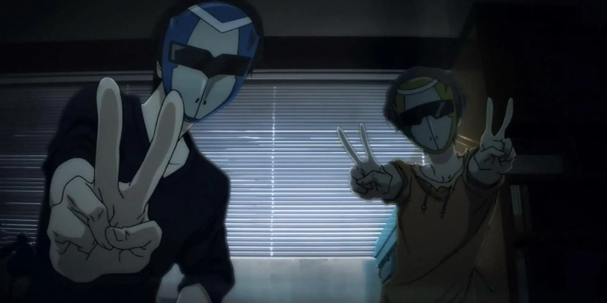Hình ảnh hai nhân vật chính Nine và Twelve của anime Terror in Resonance, biểu tượng của sự nổi loạn và thông điệp