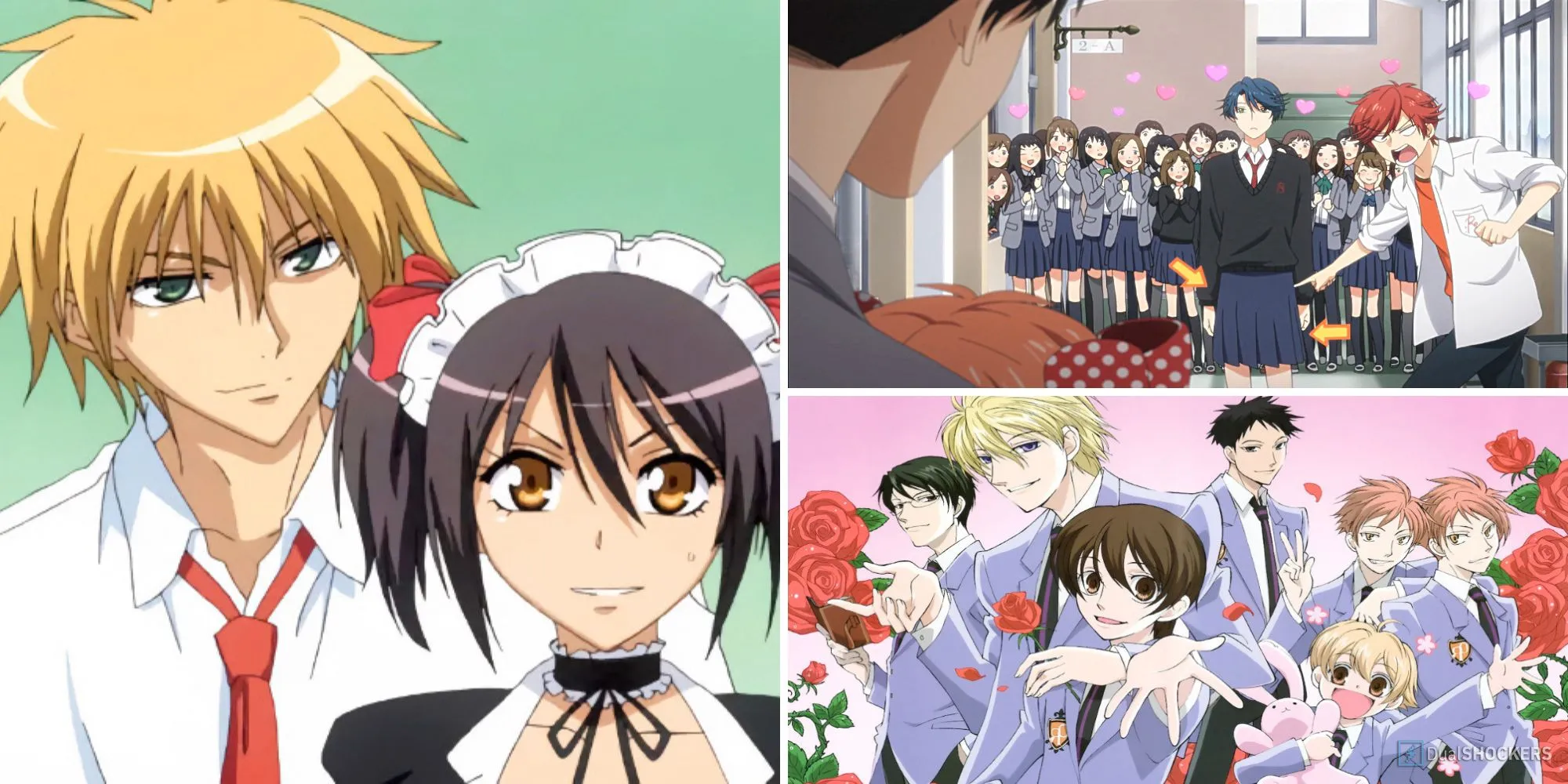 Hình ảnh minh họa cho bài viết về anime hài lãng mạn, có Misaki Nozaki và Haruhi