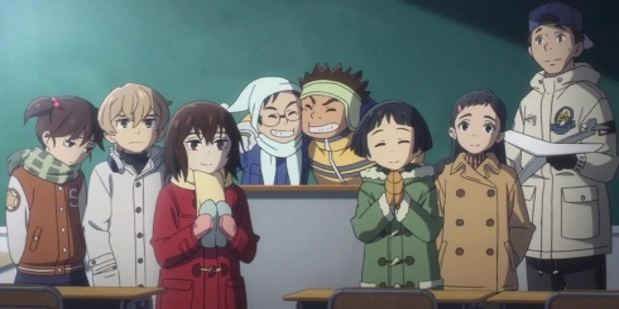 Hình ảnh nhân vật Satoru Fujinuma trong anime Erased, gợi mở yếu tố du hành thời gian và bí ẩn