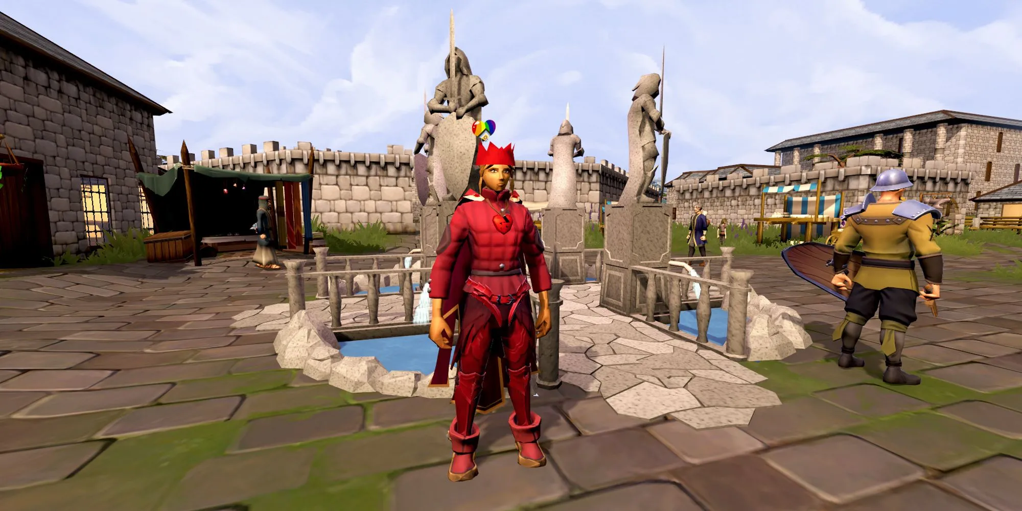 Hình ảnh quảng cáo sự kiện RuneScape Pride Month 2024 có mưa