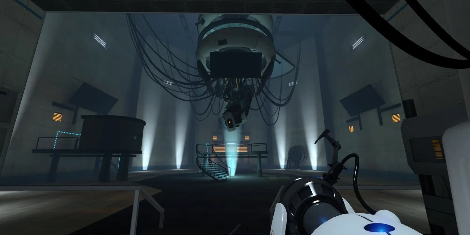 Hình ảnh trí tuệ nhân tạo GLaDOS trong game Portal 1