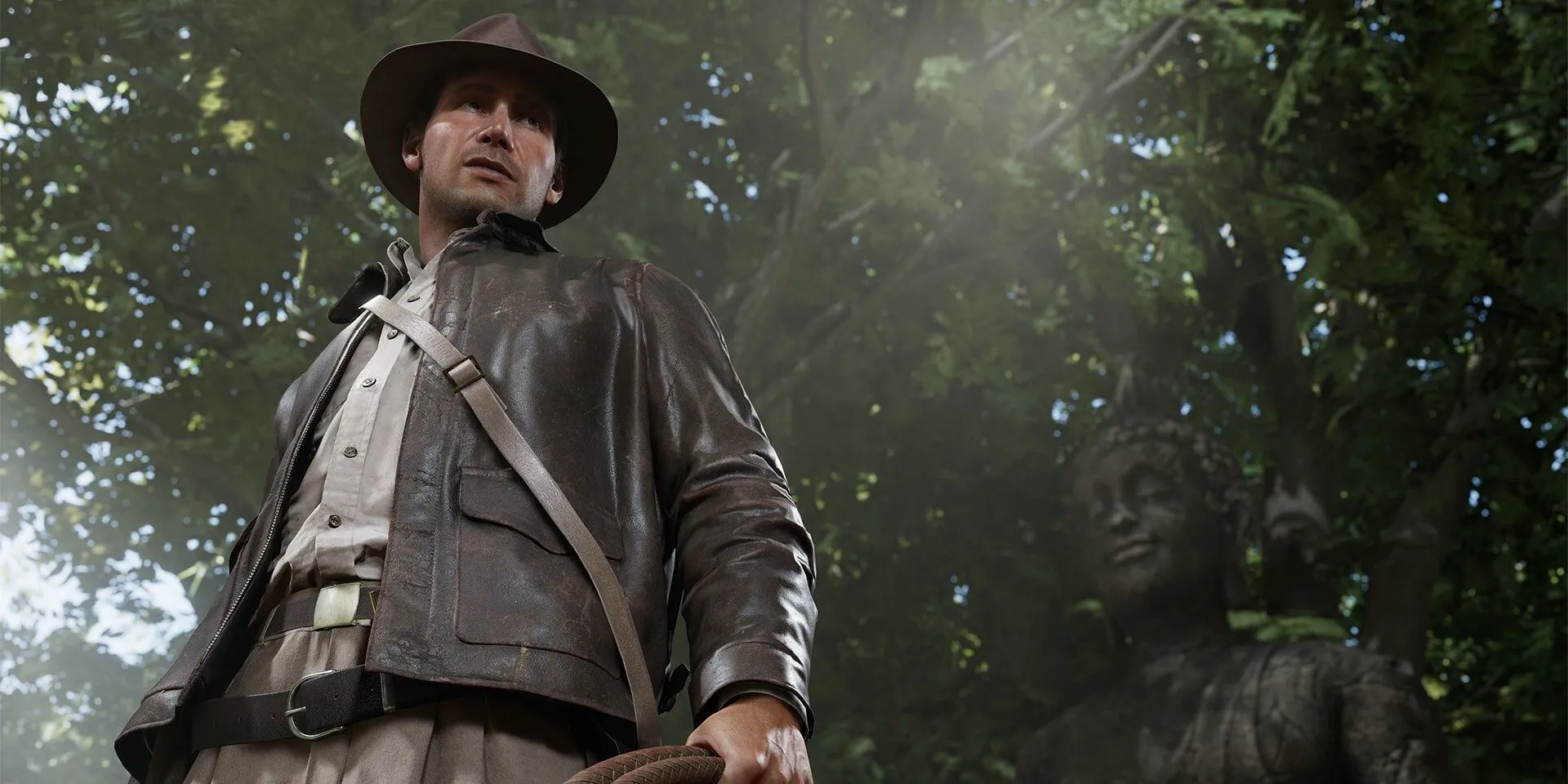 Indiana Jones trong rừng trong Indiana Jones and the Great Circle
