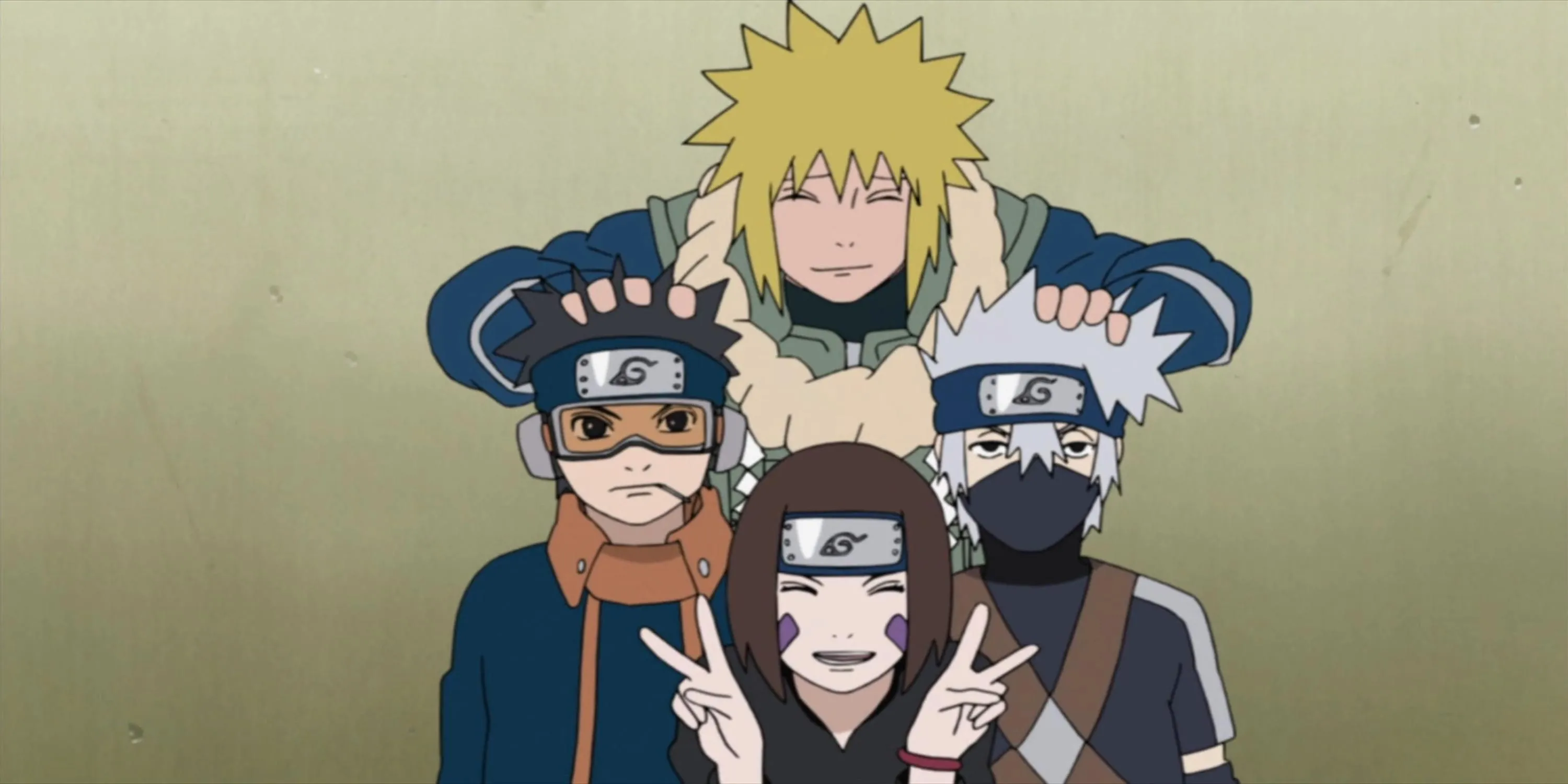 Kakashi Hatake thời trẻ cùng Obito Uchiha và Rin Nohara trong Naruto Shippuden