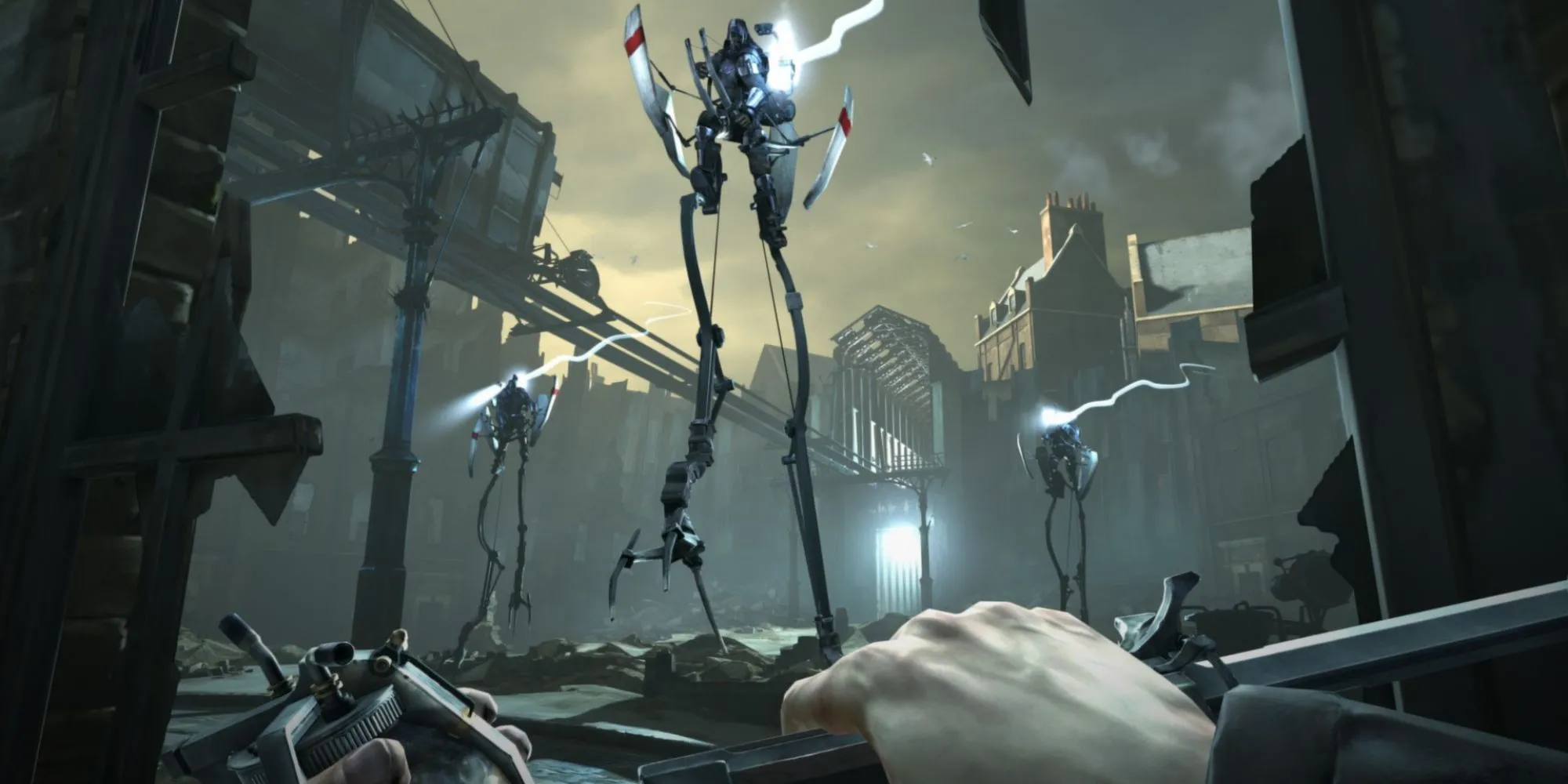 Kẻ địch Stilt Walker cao lớn trong game Dishonored