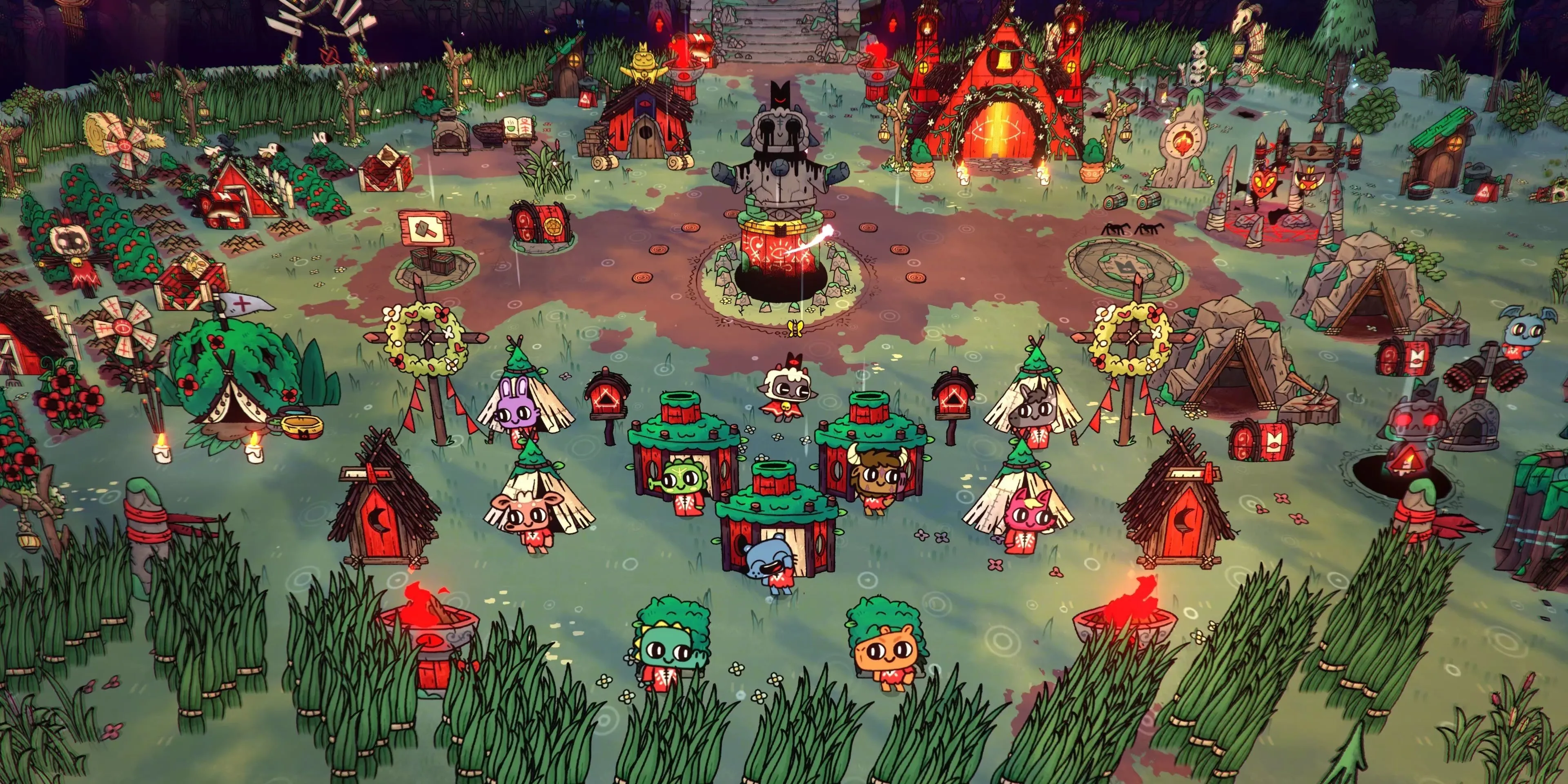 Khu vực cộng đồng của giáo phái bạn trong Cult of the Lamb