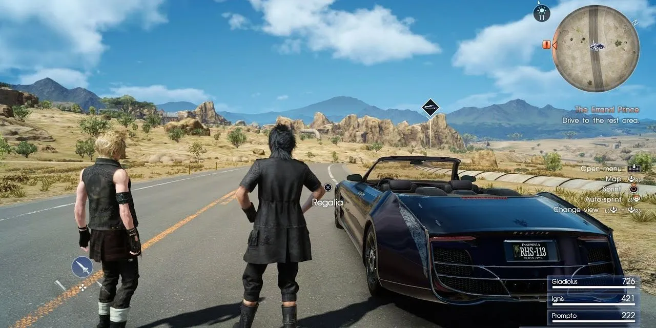 Khung cảnh thế giới Eos rộng lớn nhưng tẻ nhạt trong Final Fantasy 15