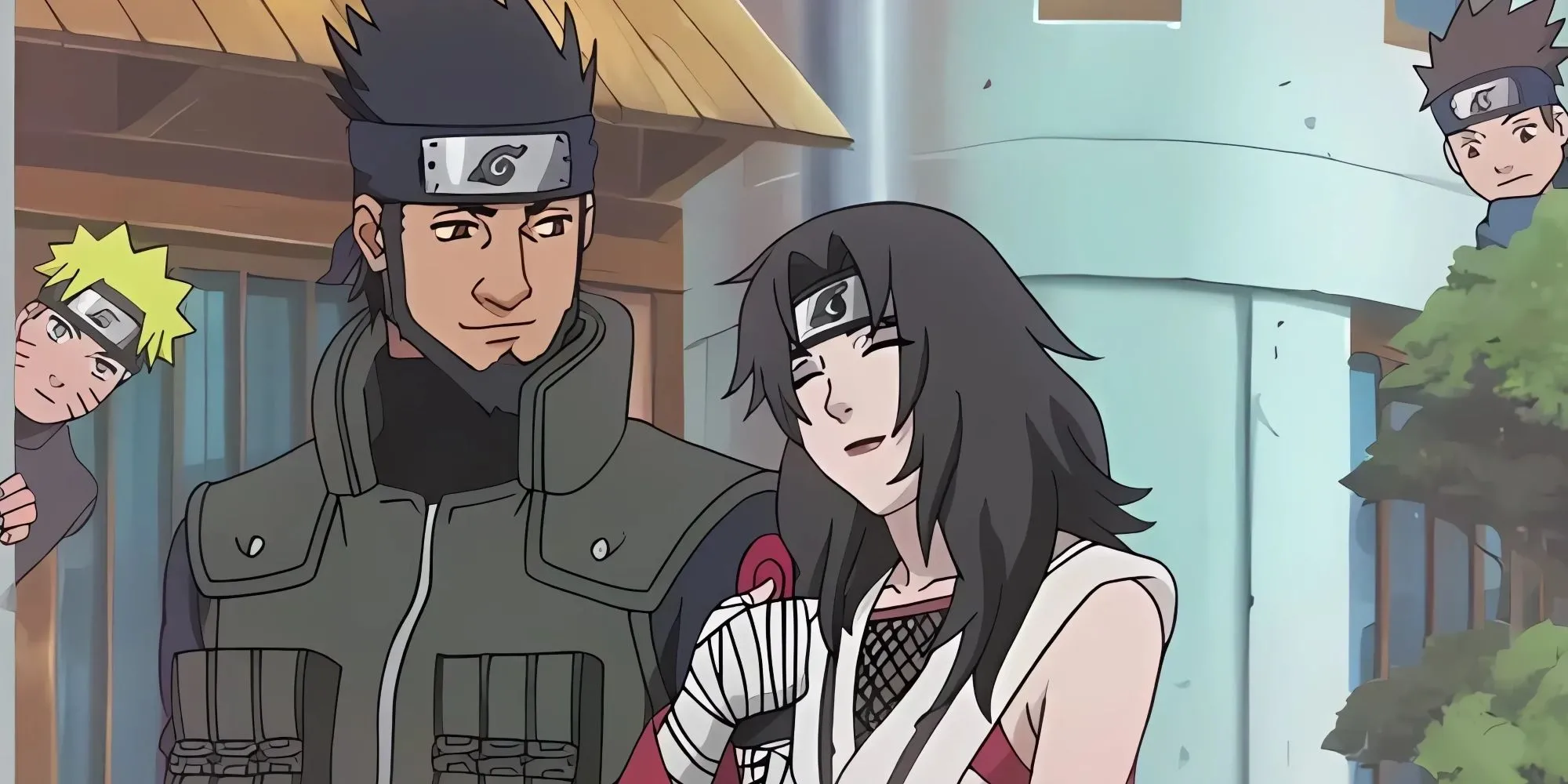 Kurenai và Asuma bị Naruto và Konohamaru theo dõi
