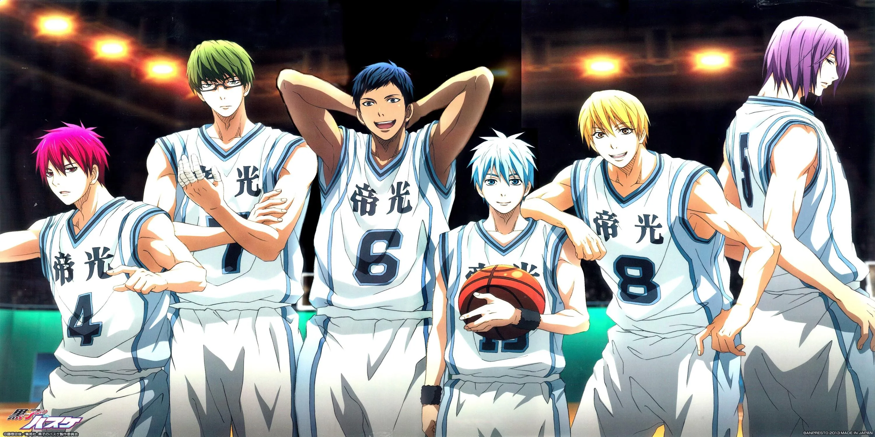Kuroko và các thành viên Thế Hệ Kỳ Tích thời trung học Teiko