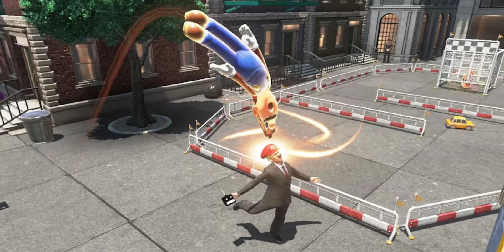 Mario trong Super Mario Odyssey nhập hồn vào một người