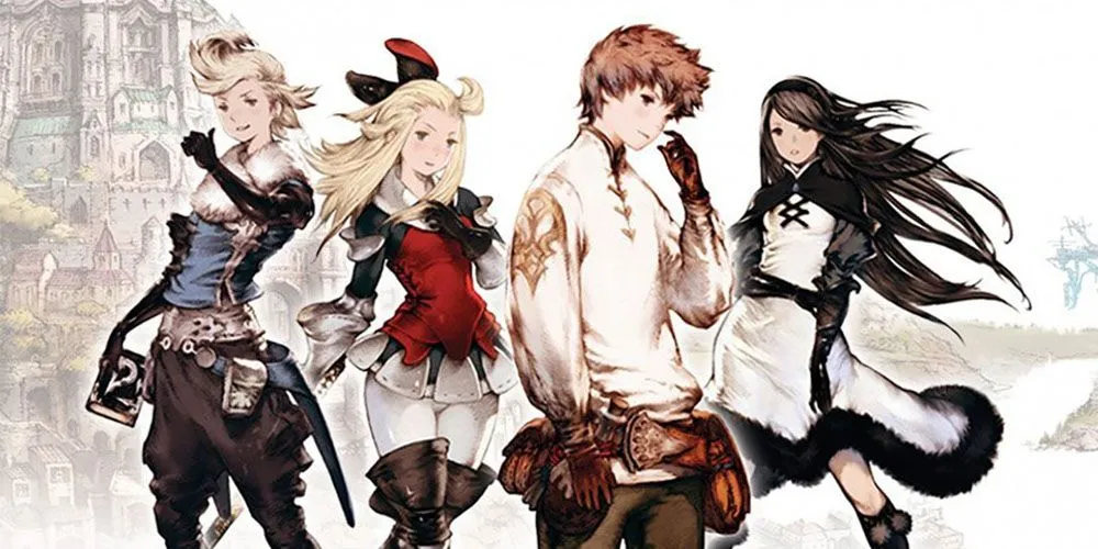 Minh họa nhân vật từ game Bravely Default