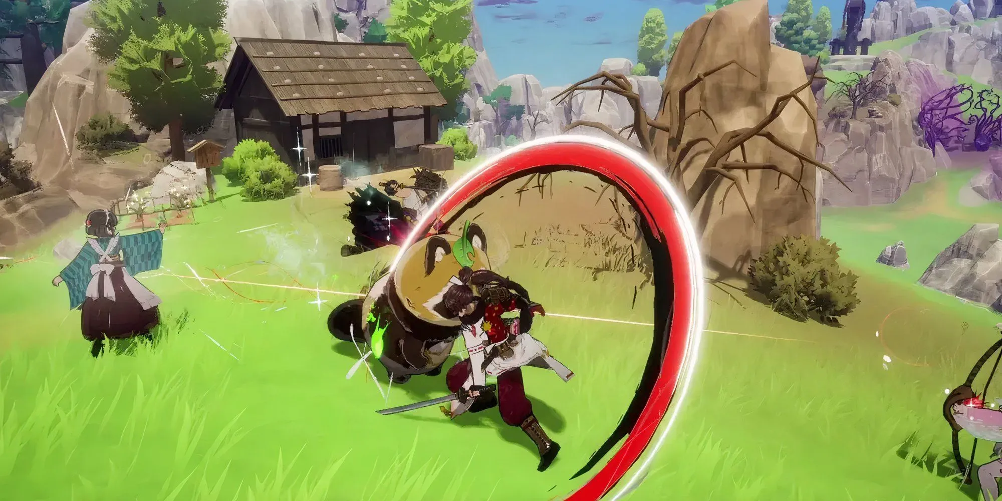 Mô tả game Rune Factory Guardians Of Azuma với phong cách đồ họa JRPG