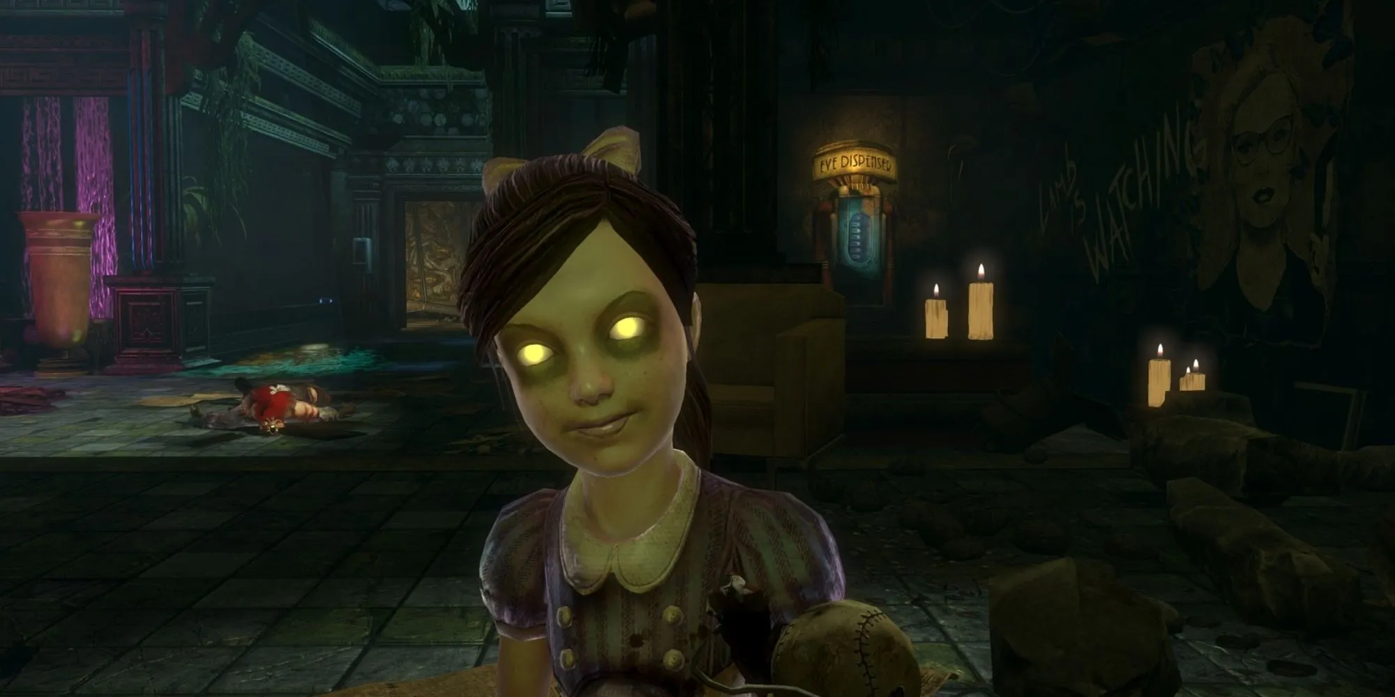 Một cảnh chiến đấu dưới nước của Big Daddy trong BioShock 2