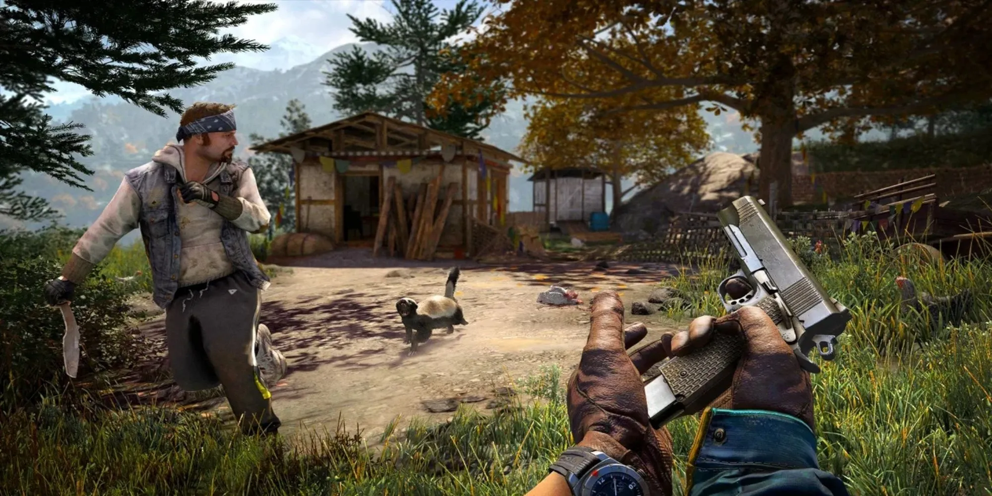 Một cảnh săn bắn trong thế giới mở của Far Cry 4