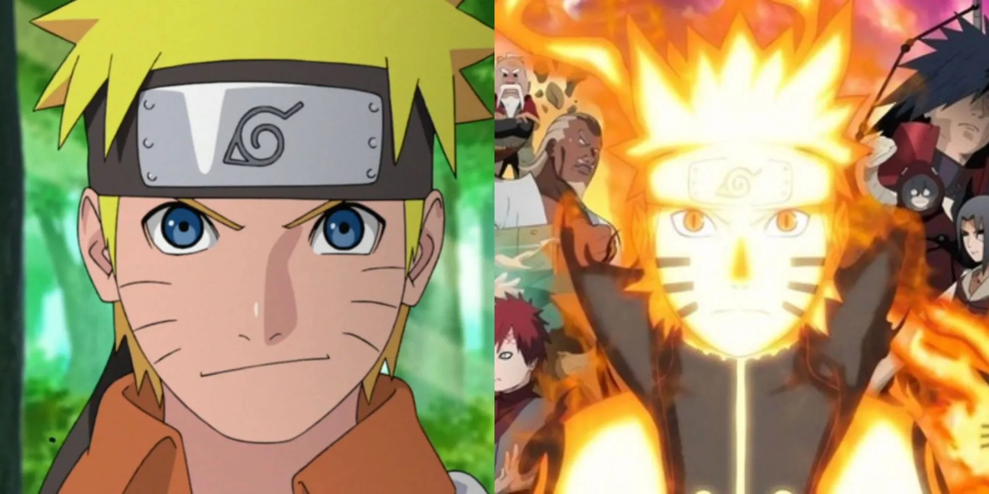 Naruto Uzumaki trưởng thành qua các giai đoạn của series Naruto và Naruto Shippuden