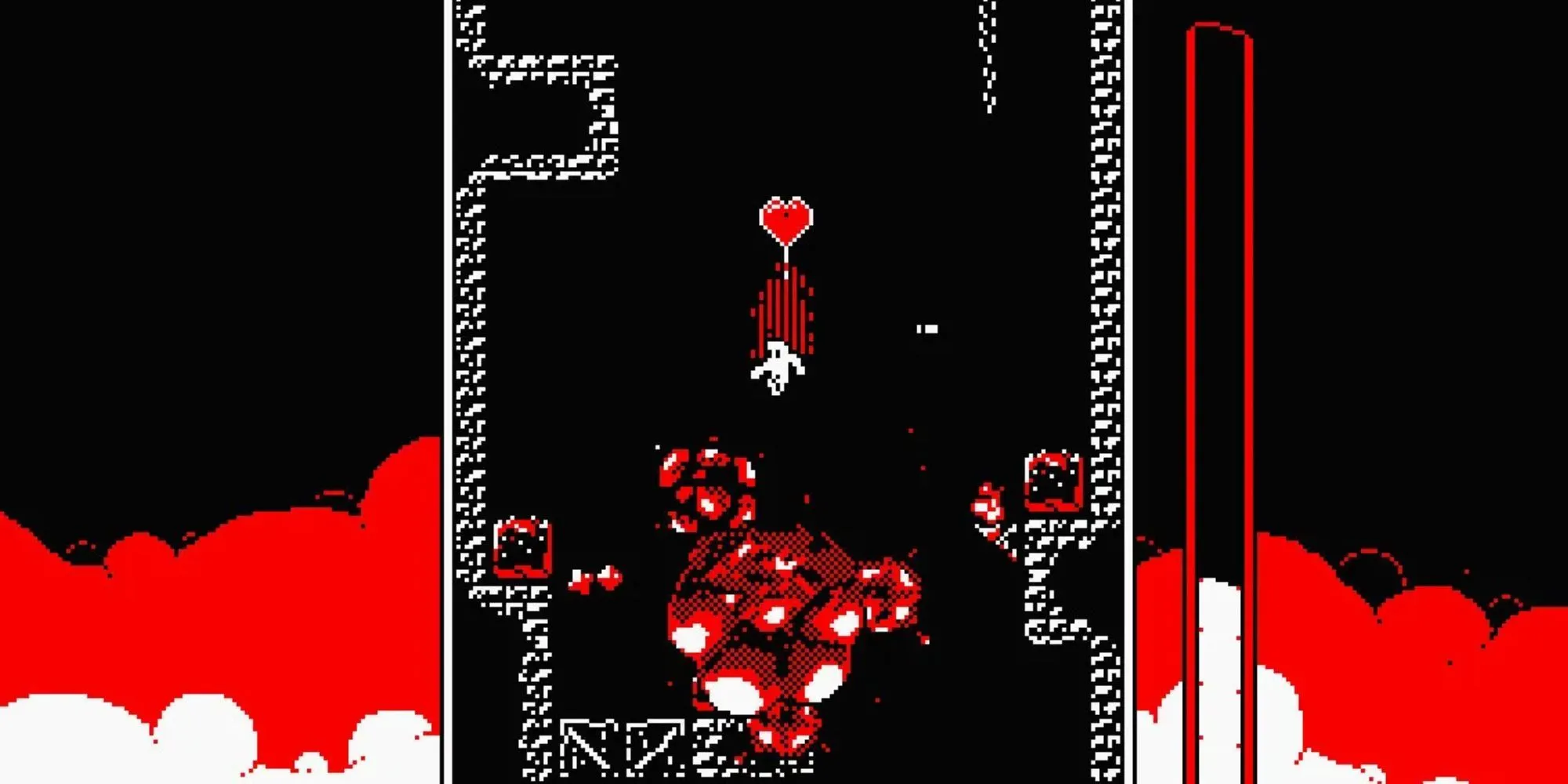 Né vụ nổ trong game Downwell