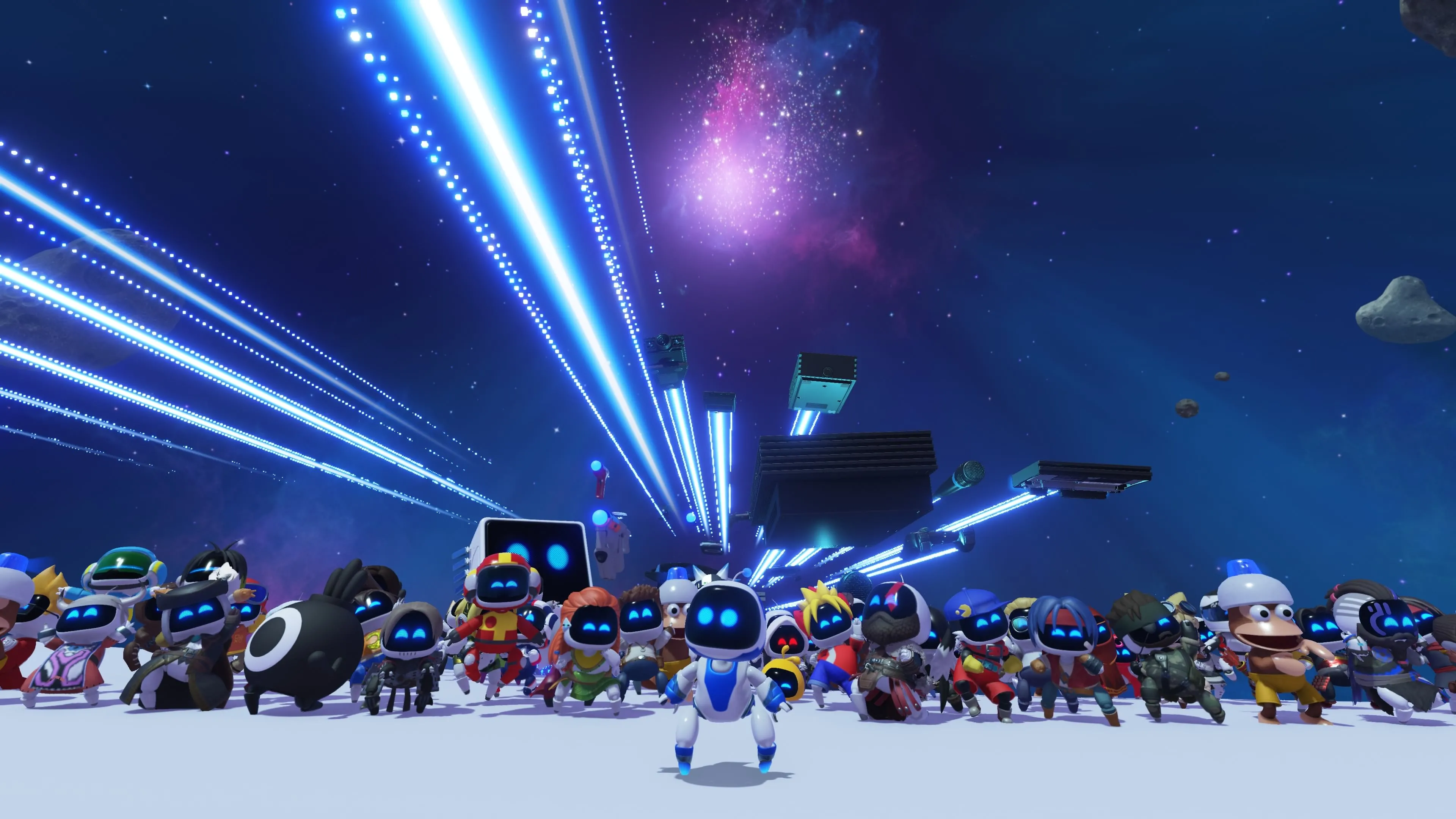 PS5 Vượt PS4 Về Số Người Chơi Hàng Tháng: Dấu Hiệu Chuyển Giao Thế Hệ 1 Nhân vật Astro Bot trên nền logo PS5, minh họa game độc quyền chất lượng cao trên PlayStation 5.