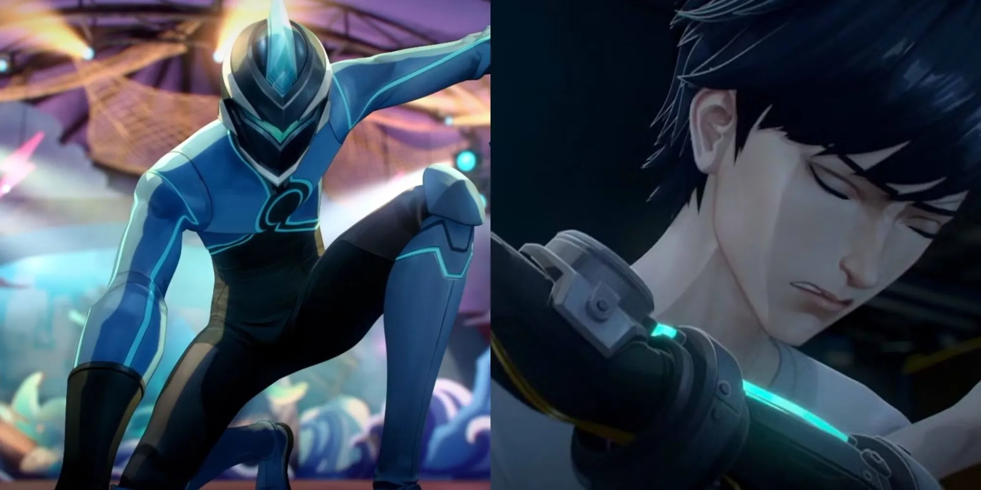 Nhân vật E-Soul ở Hạng 9 trong To Be Hero X, anh hùng người máy sử dụng điện năng trong chiến đấu.