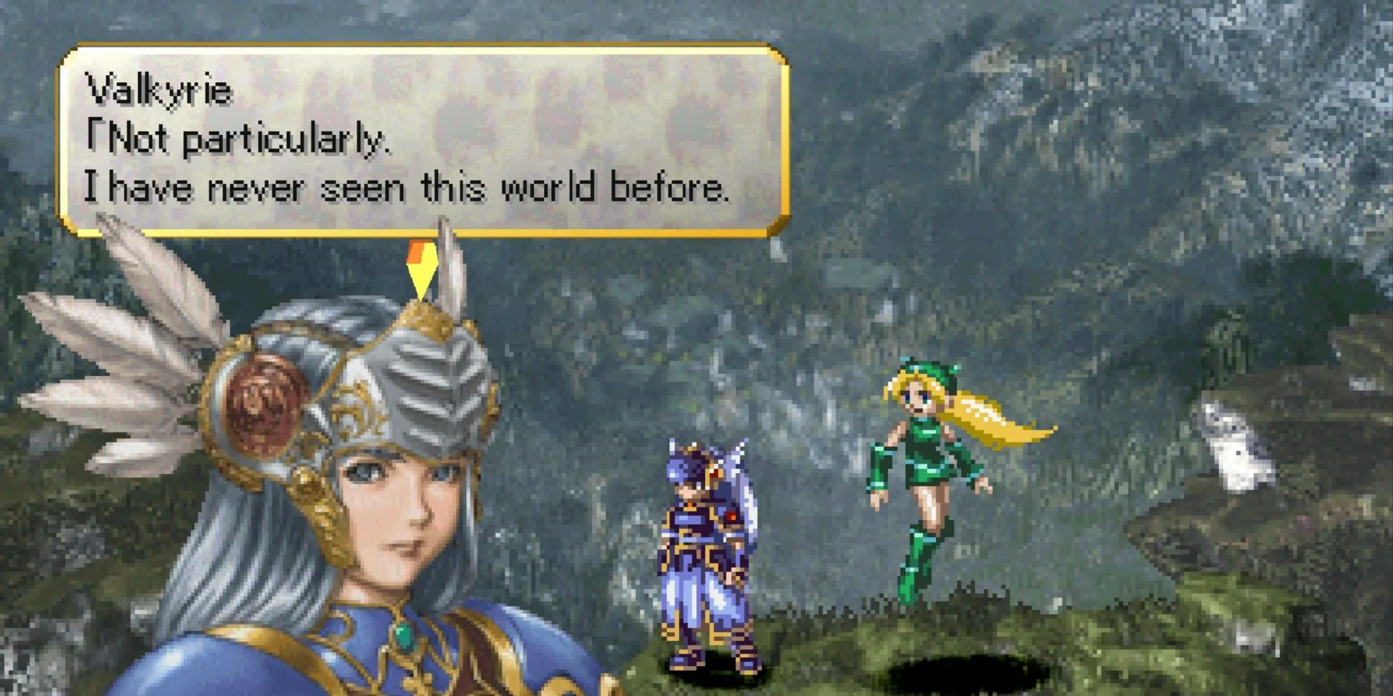 Nhân vật nữ chính Lenneth Valkyrie trong game JRPG Valkyrie Profile trên PS1
