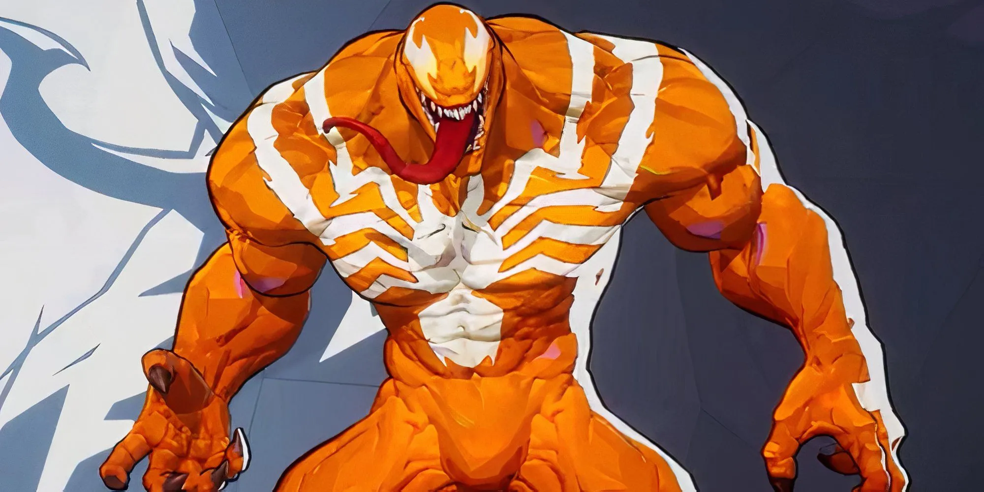 Nhân vật Venom trong Marvel Rivals với trang phục Hyper Orange