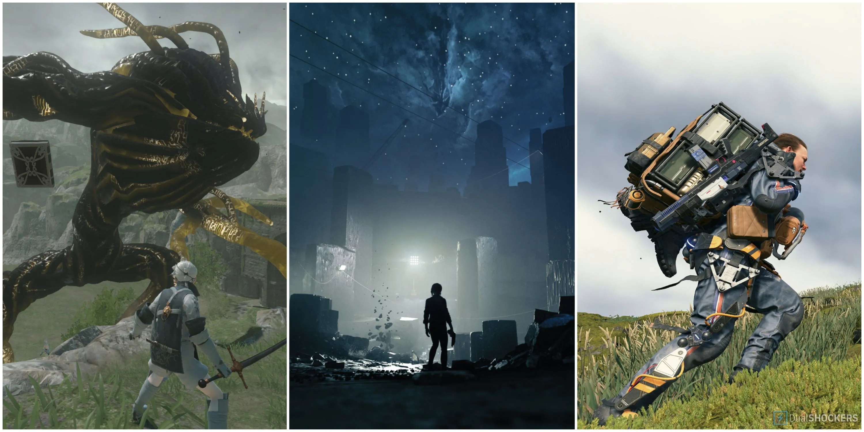 NieR Replicant, Control, and Death Stranding
