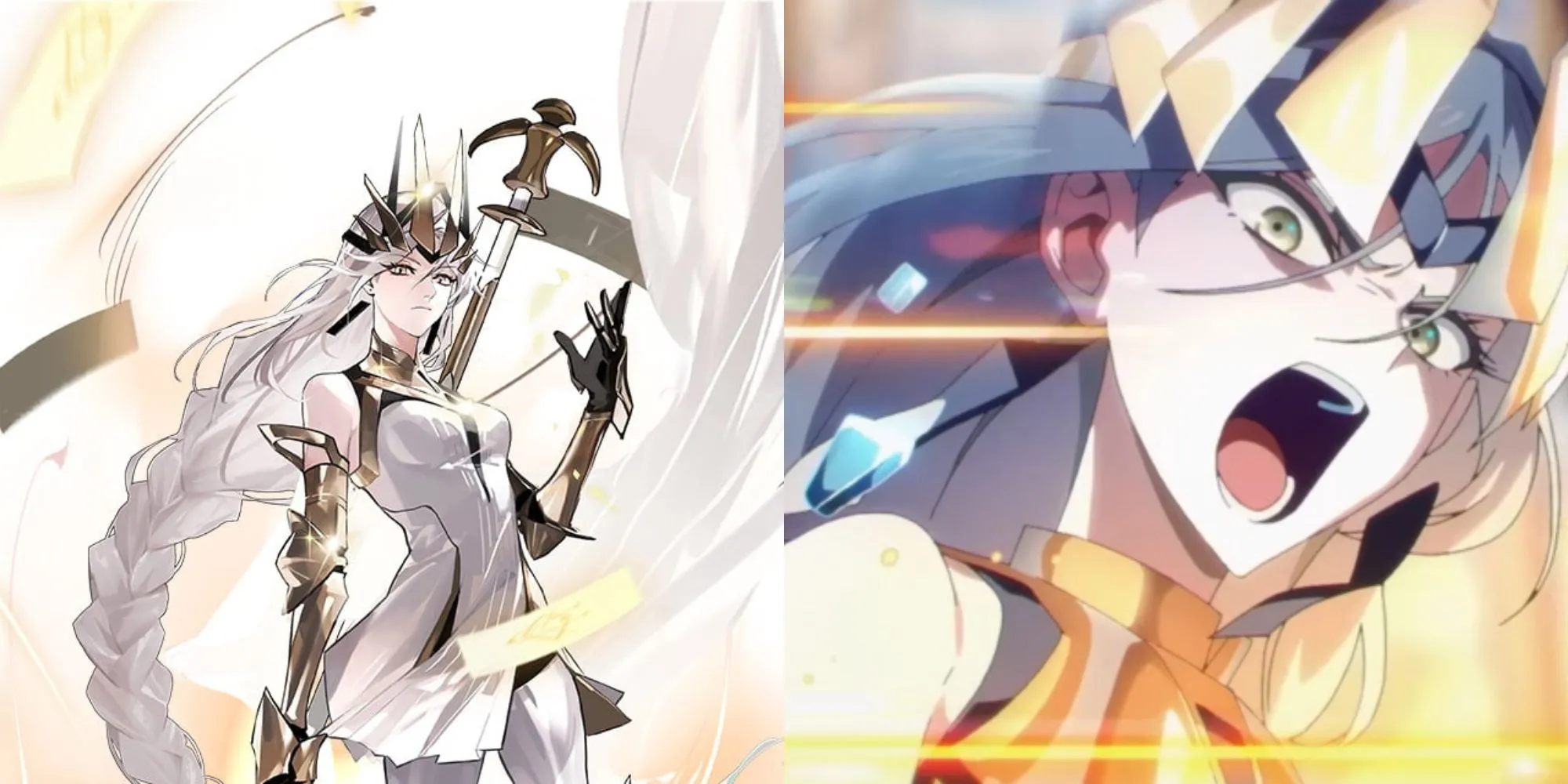 Nữ anh hùng Queen, Hạng 2 trong To Be Hero X, biểu tượng của công lý với bộ giáp vàng và ngọn giáo ánh sáng.