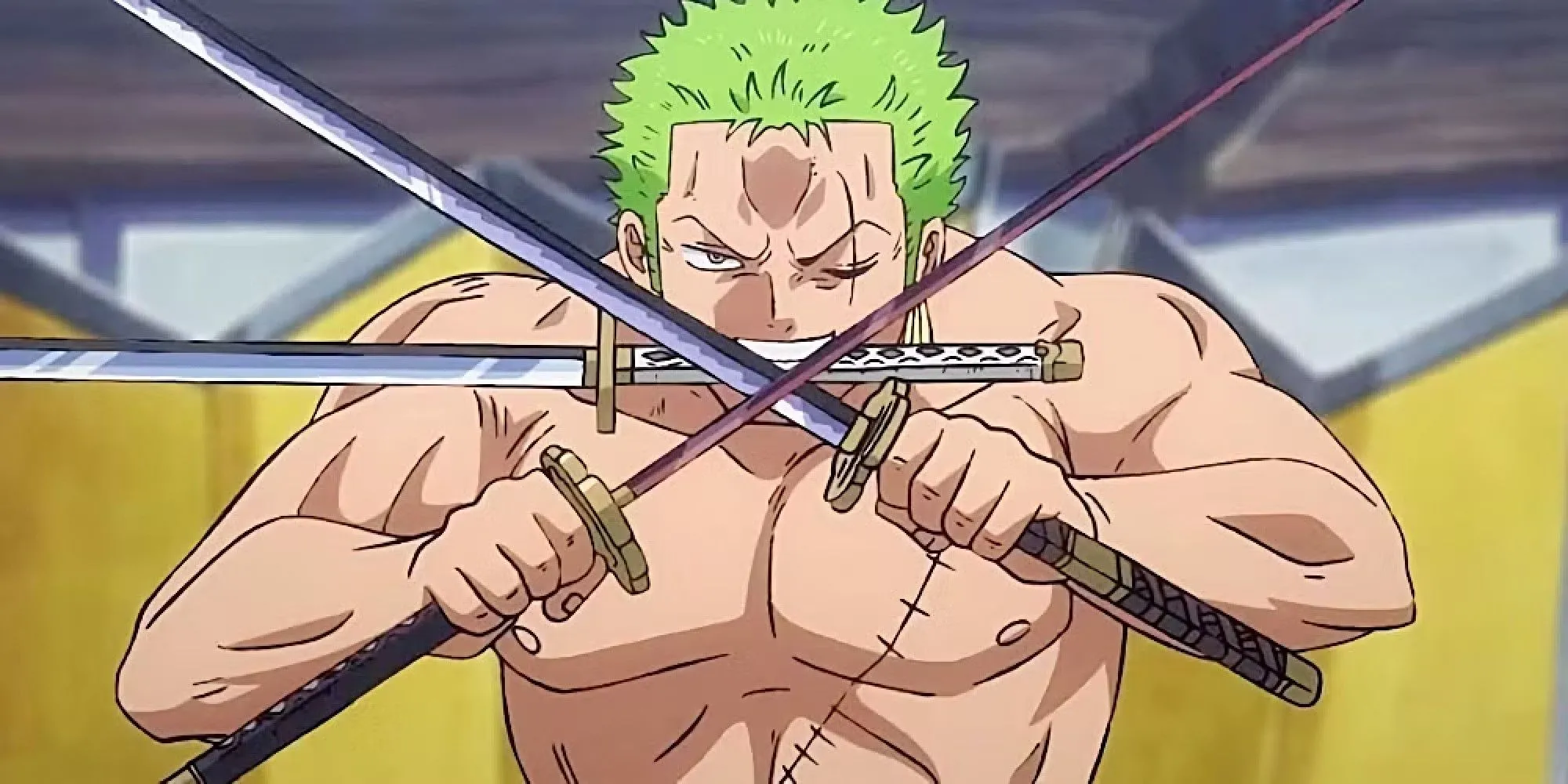 Roronoa Zoro từ One Piece sử dụng phong cách Tam Kiếm