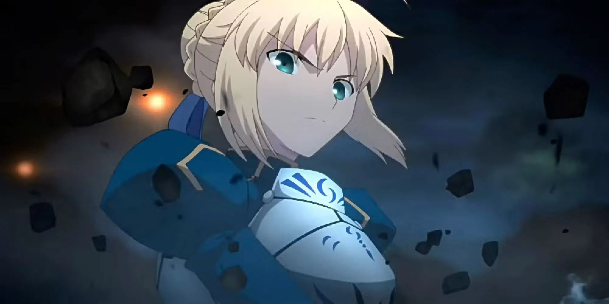 Saber từ Fate/Stay Night với thanh kiếm Excalibur