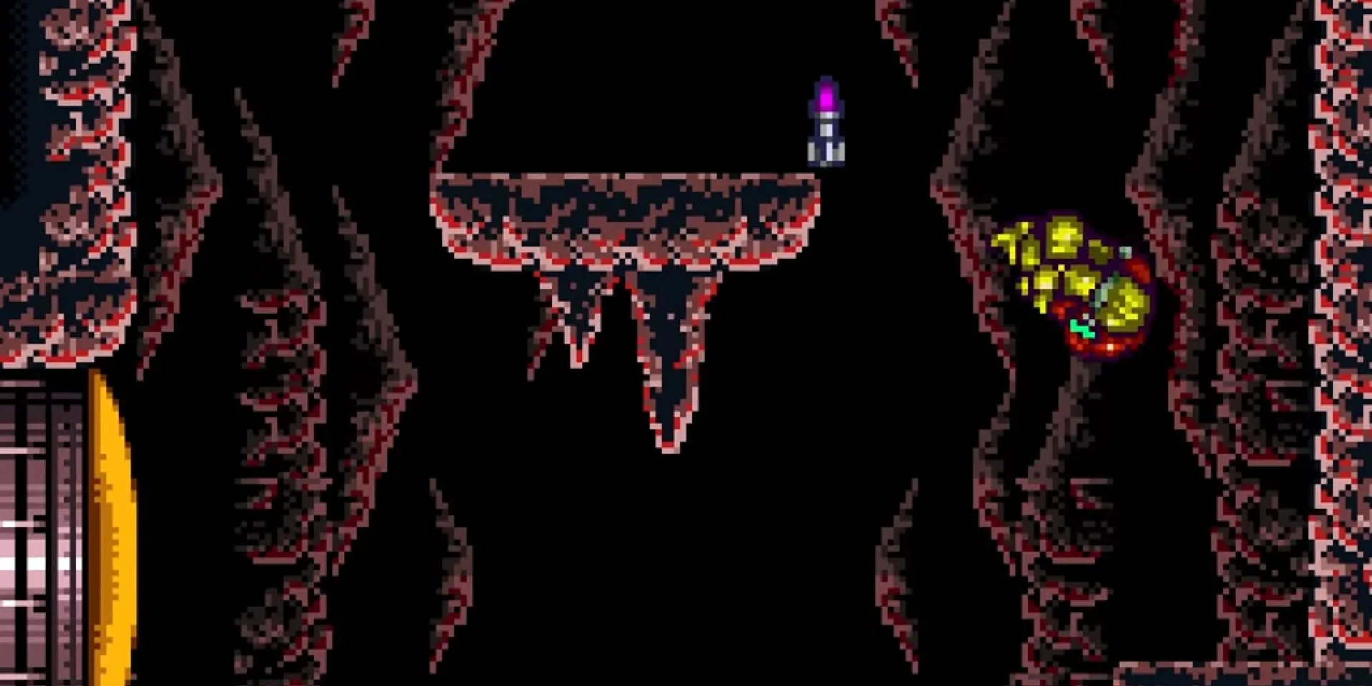 Samus Aran thực hiện cú nhảy trong game Super Metroid trên SNES - Tiêu chuẩn của Metroidvania