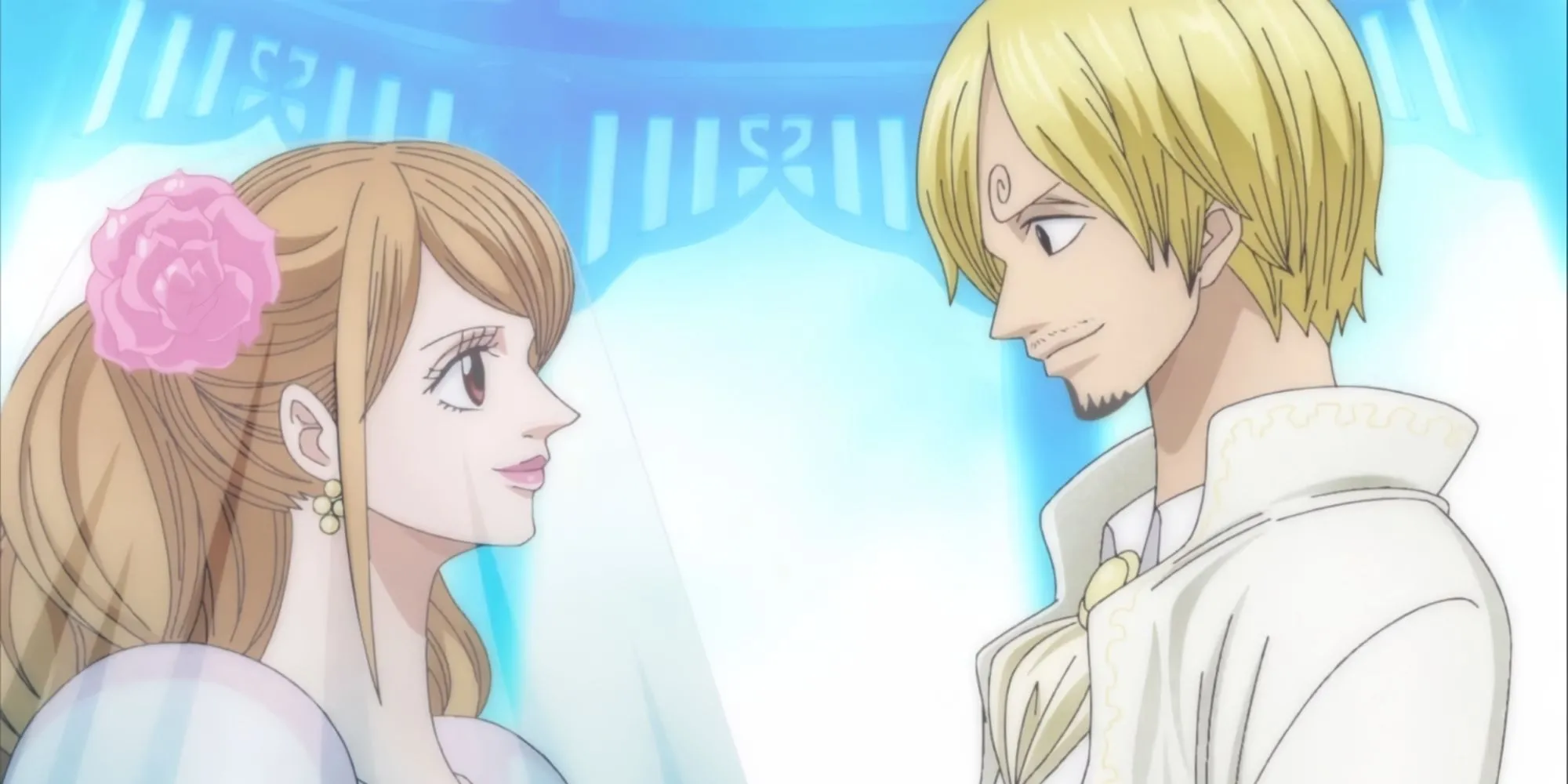 Sanji và Pudding trong trang phục cưới, khoảnh khắc lãng mạn từ arc Đảo Bánh