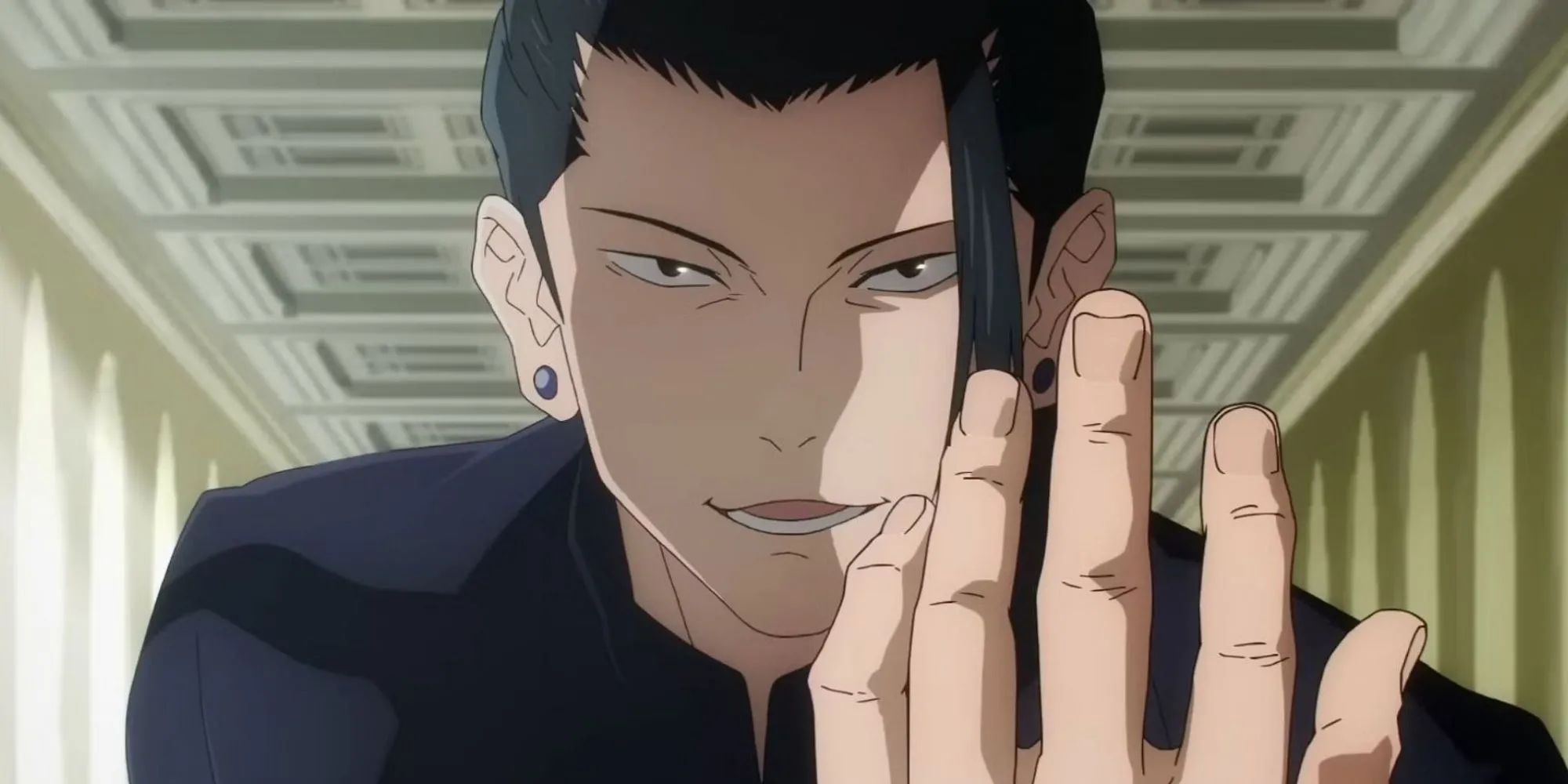 Suguru Geto từ Jujutsu Kaisen với vẻ ngoài bí ẩn và quyền lực