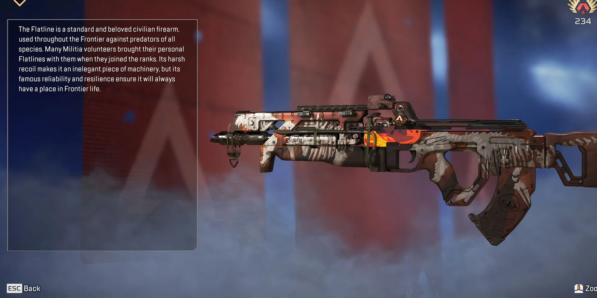 Súng Trường Tấn Công VK-47 Flatline trong Apex Legends và mô tả của nó