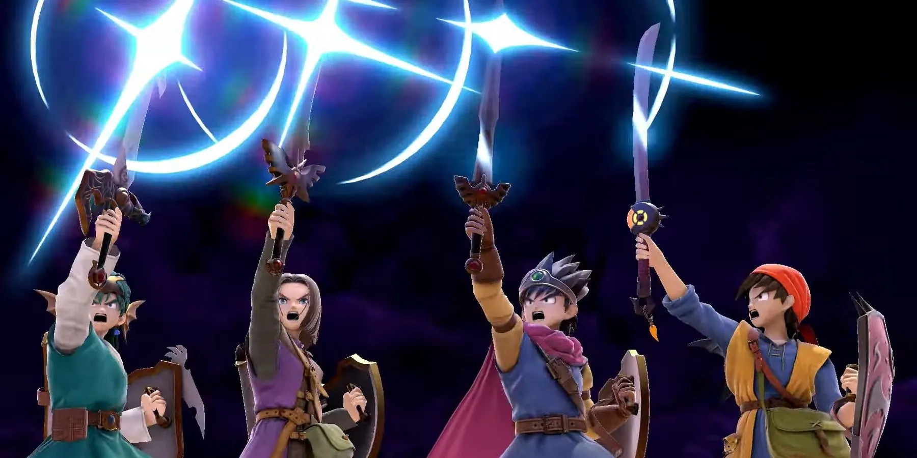 Tất cả các phiên bản của Hero trong Super Smash Bros. Ultimate đang thực hiện cùng một đòn