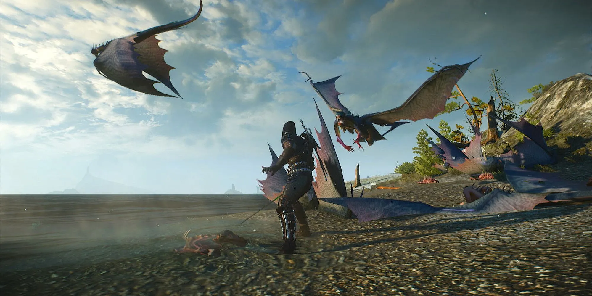 The Witcher 3 Skellige Harpies No HUD