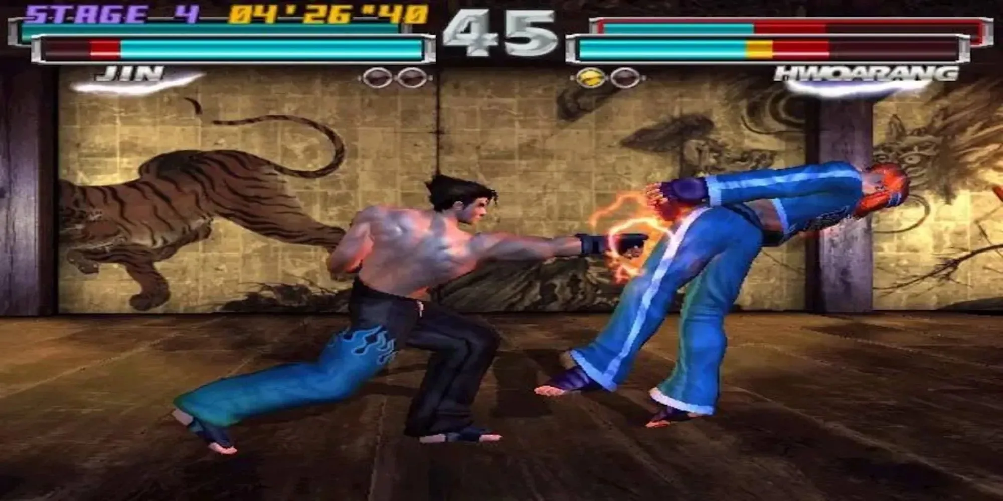 Trận đấu tag kinh điển trong Tekken Tag Tournament trên PS2