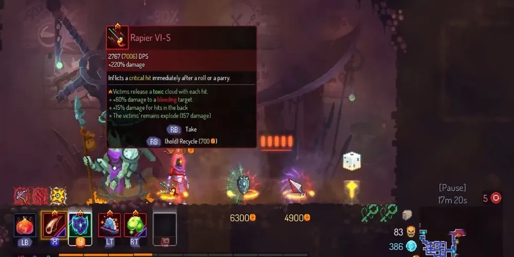 Vũ khí Rapier trong Dead Cells