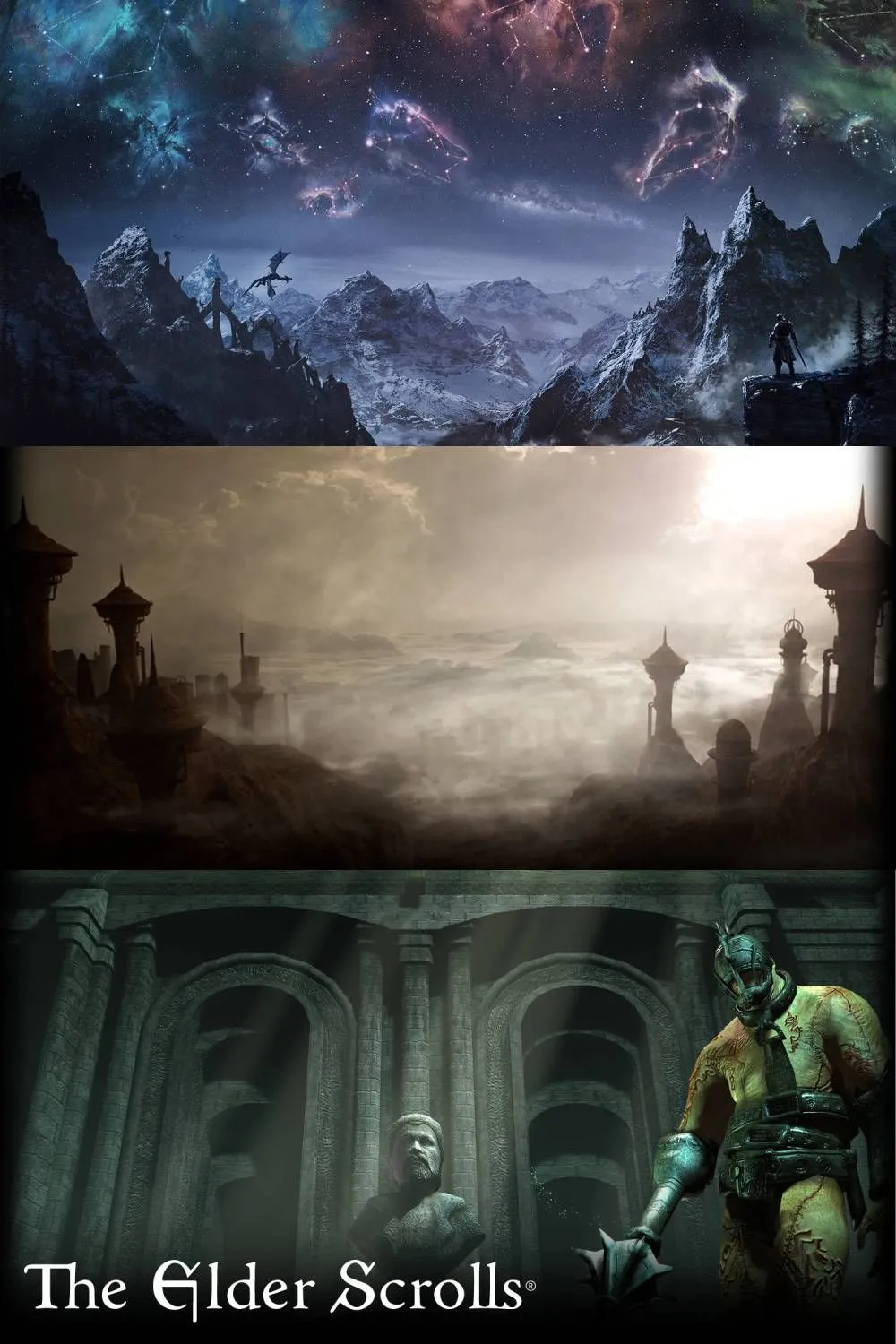Biểu tượng series The Elder Scrolls, đại diện cho lịch sử và tương lai của thương hiệu game nhập vai huyền thoại.
