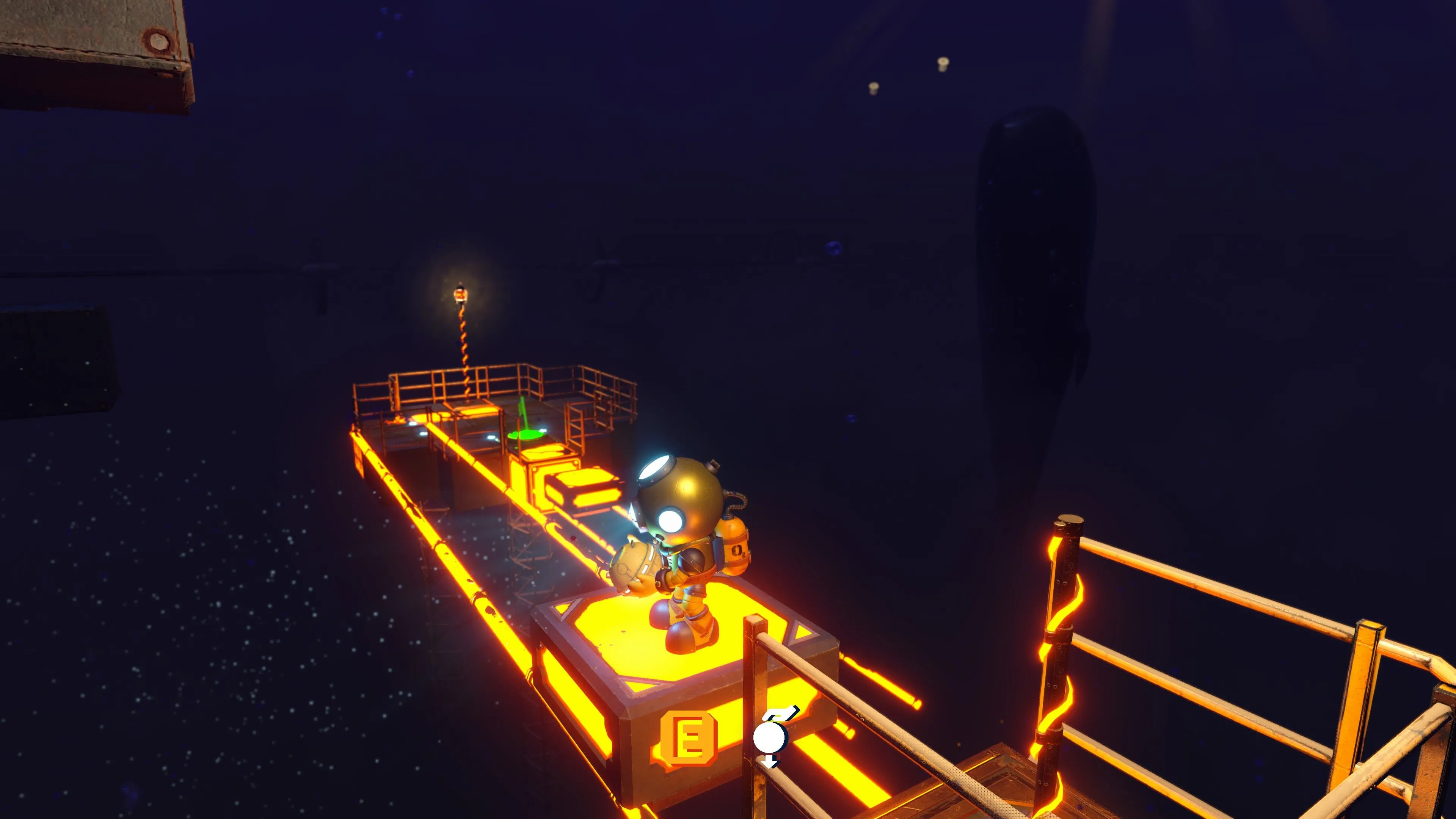 Cá voi tạo dáng T-Pose kỳ lạ trong bối cảnh game Power Sink