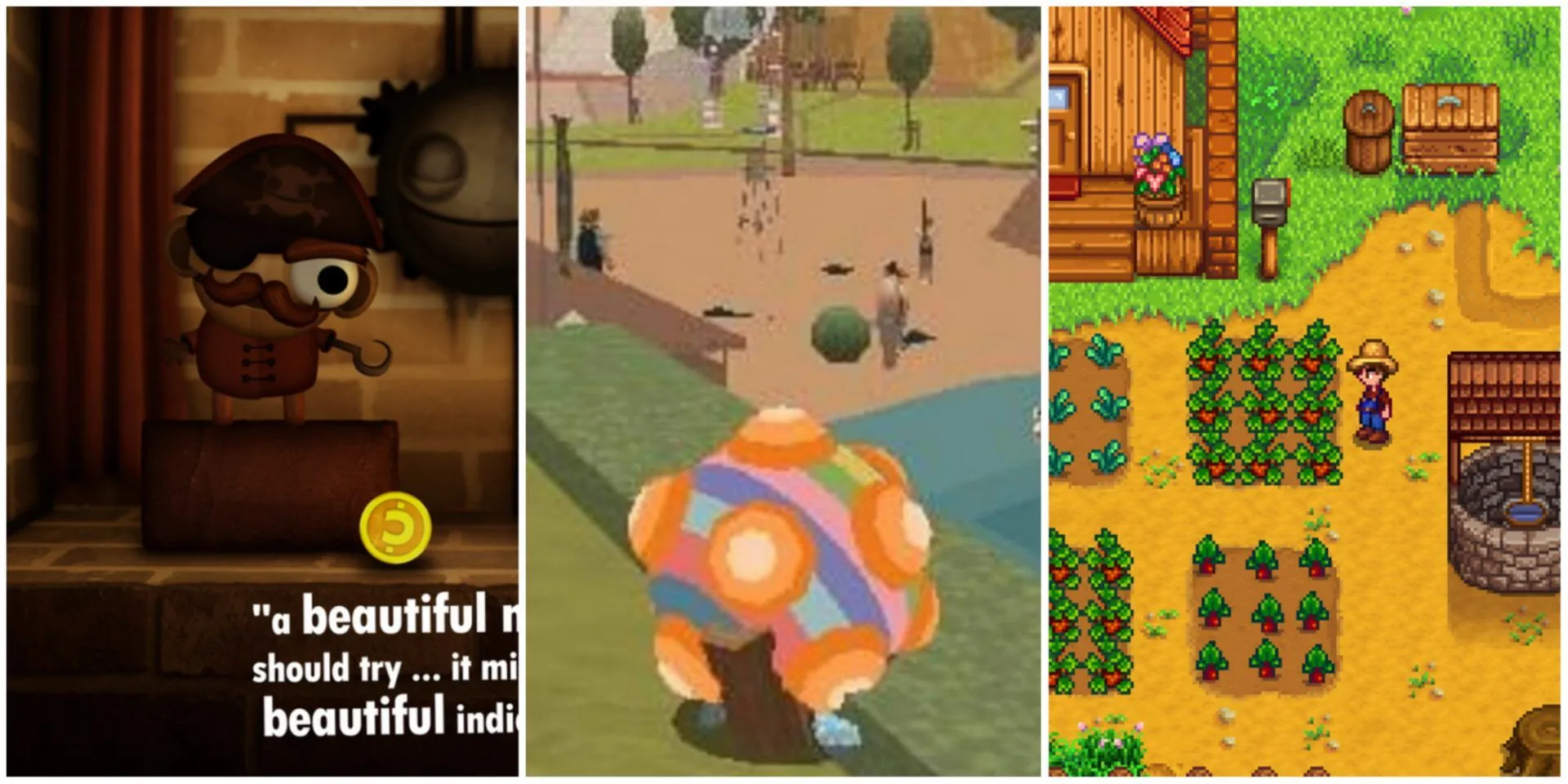 Các game thư giãn như Little Inferno, Me And My Katamari, Stardew Valley