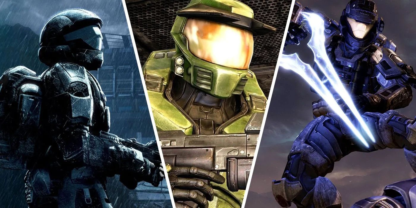 Các nhân vật biểu tượng từ các tựa game Halo trong bộ sưu tập Master Chief Collection