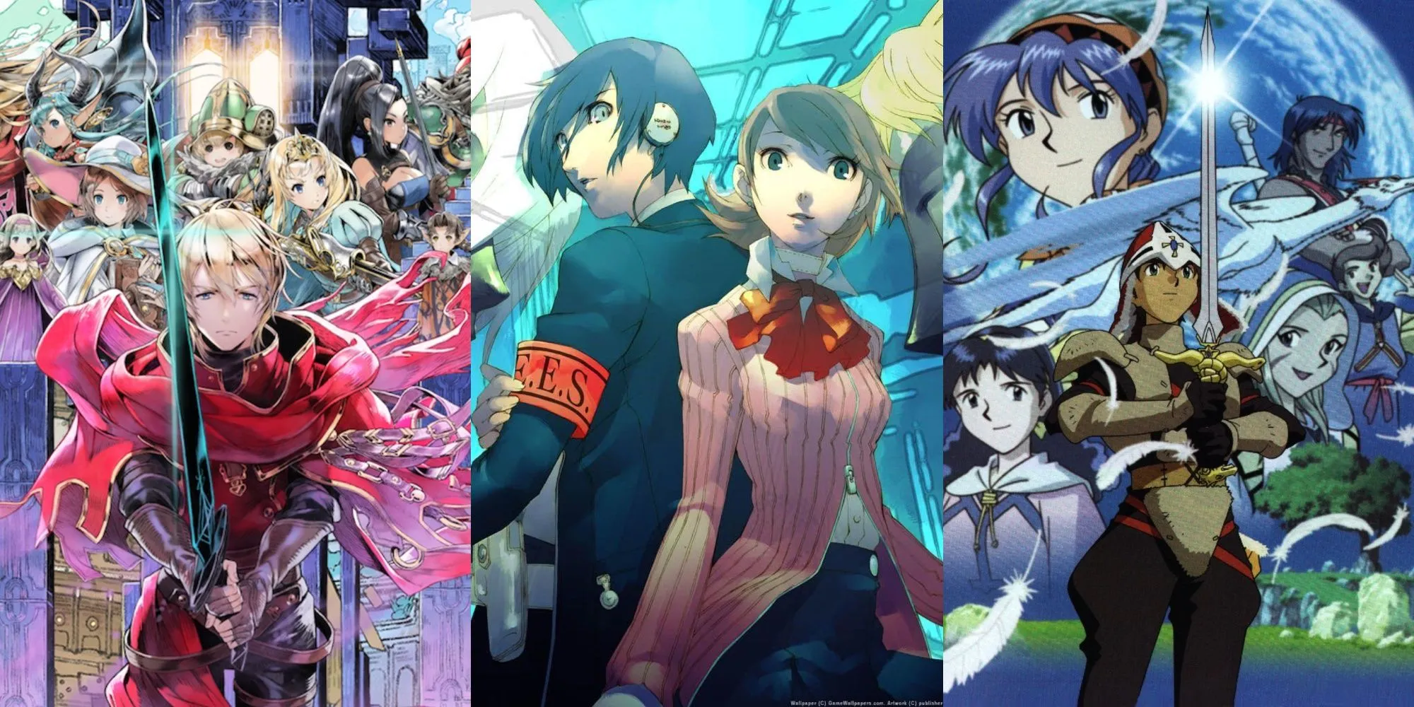 Các tựa game JRPG kinh điển như Radiant Historia, Persona 3 Reload và Lunar Silver Star Story.