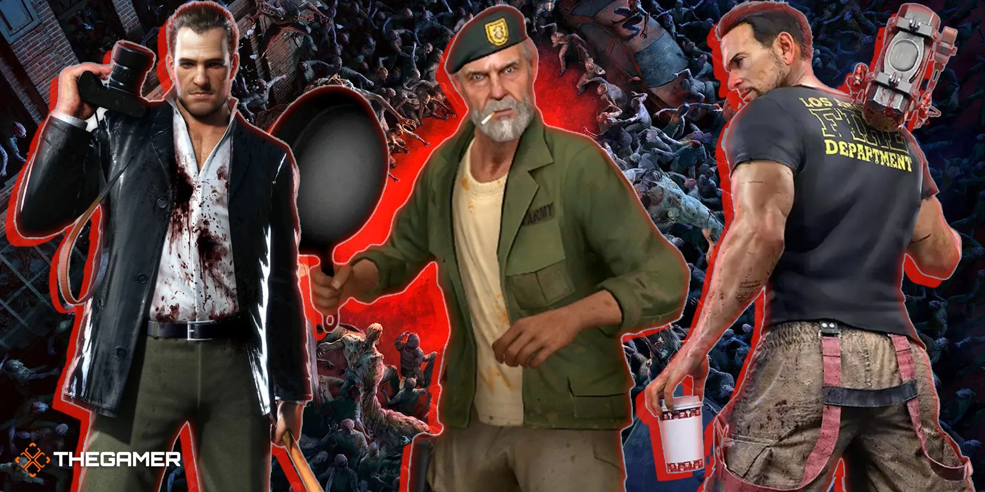 Các tựa game zombie hàng đầu như Back 4 Blood, Dead Rising, Left 4 Dead và Dead Island 2.