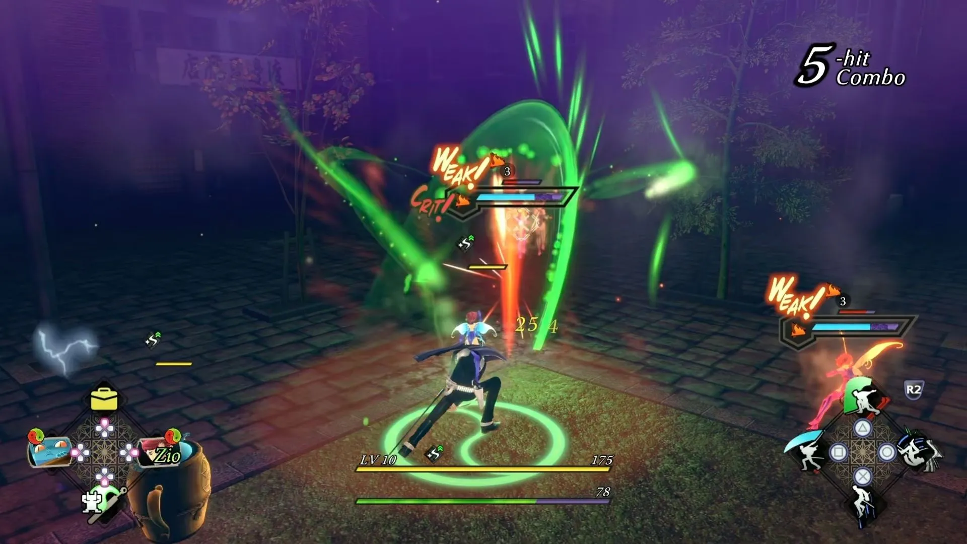 Đánh giá RAIDOU Remastered: Raidou Kuzunoha tham gia chiến đấu với một con quỷ trong game
