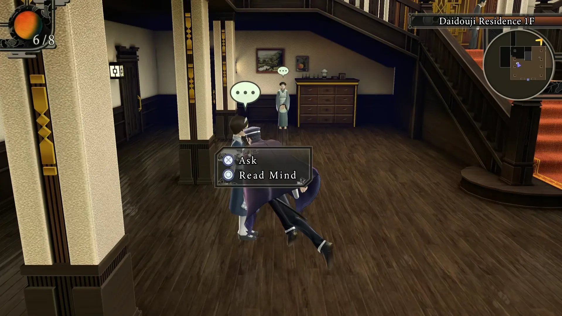 Đánh giá RAIDOU Remastered: Raidou sử dụng sức mạnh triệu hồi quỷ trong quá trình điều tra trên bản đồ