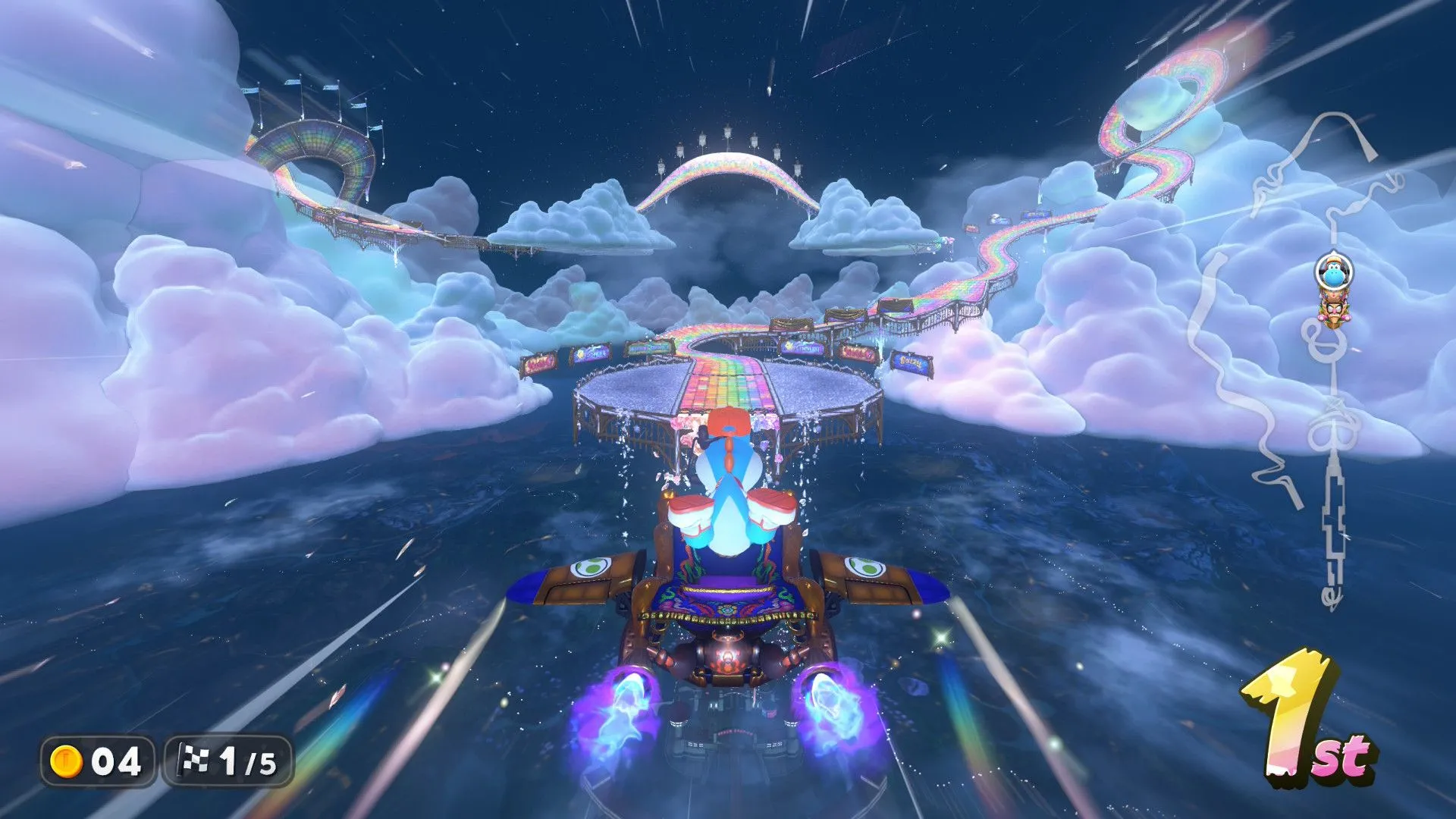 Đường đua Rainbow Road trong Mario Kart World