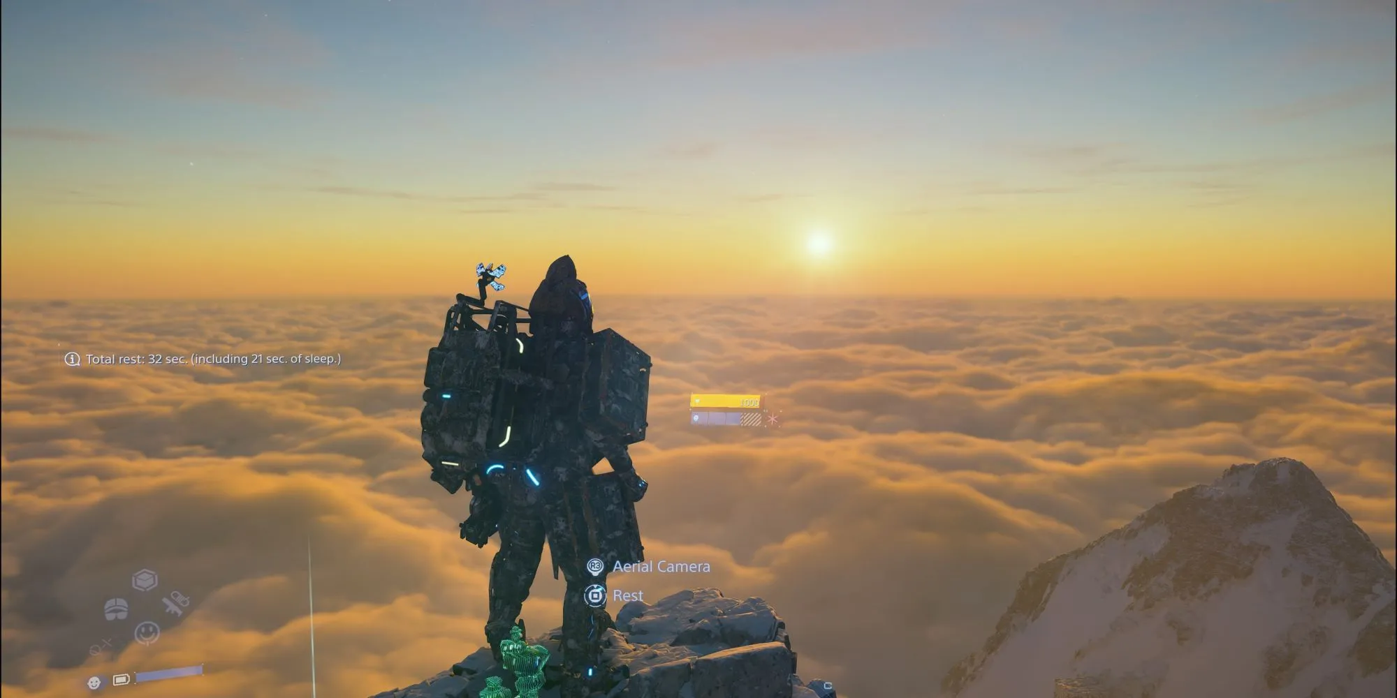 Giao diện bản đồ hiển thị hệ thống đường monorail trong Death Stranding 2