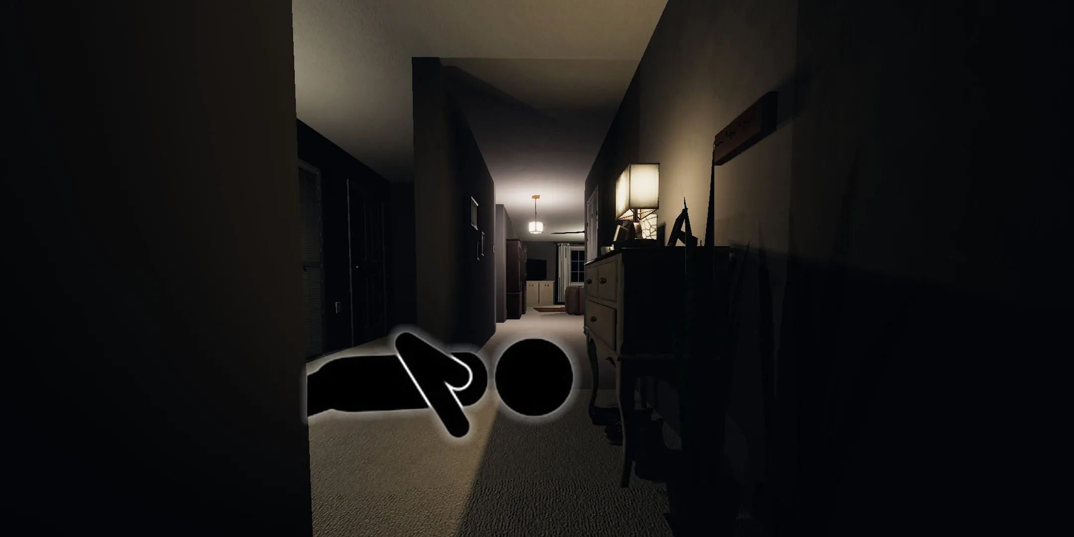 Hình ảnh gameplay Phasmophobia tại bản đồ Tanglewood, thể hiện không khí kinh dị co-op của game