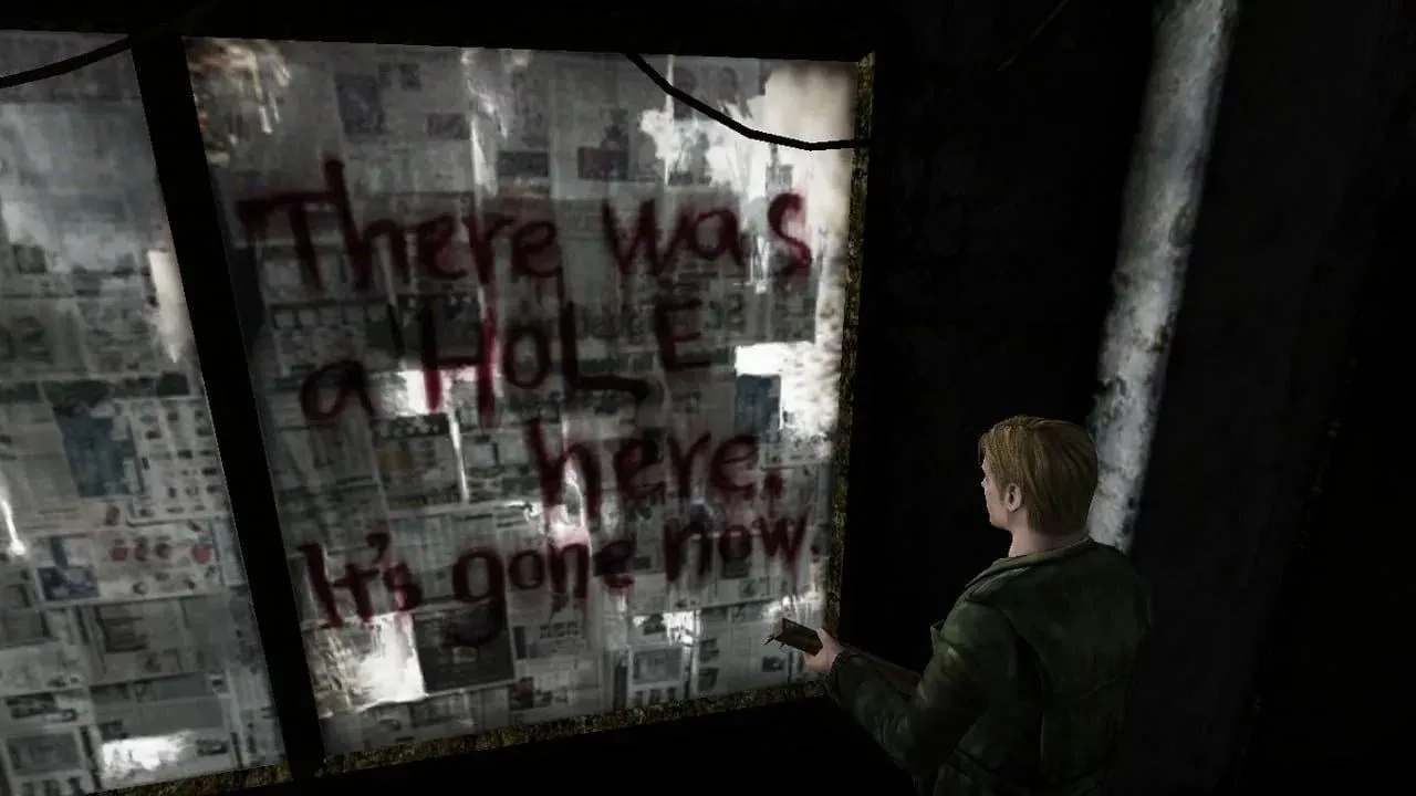 Hình ảnh khung cửa sổ quen thuộc cùng dòng chữ kinh điển từ Silent Hill 2 trên PlayStation, gợi nhắc nỗi ám ảnh của James Sunderland.