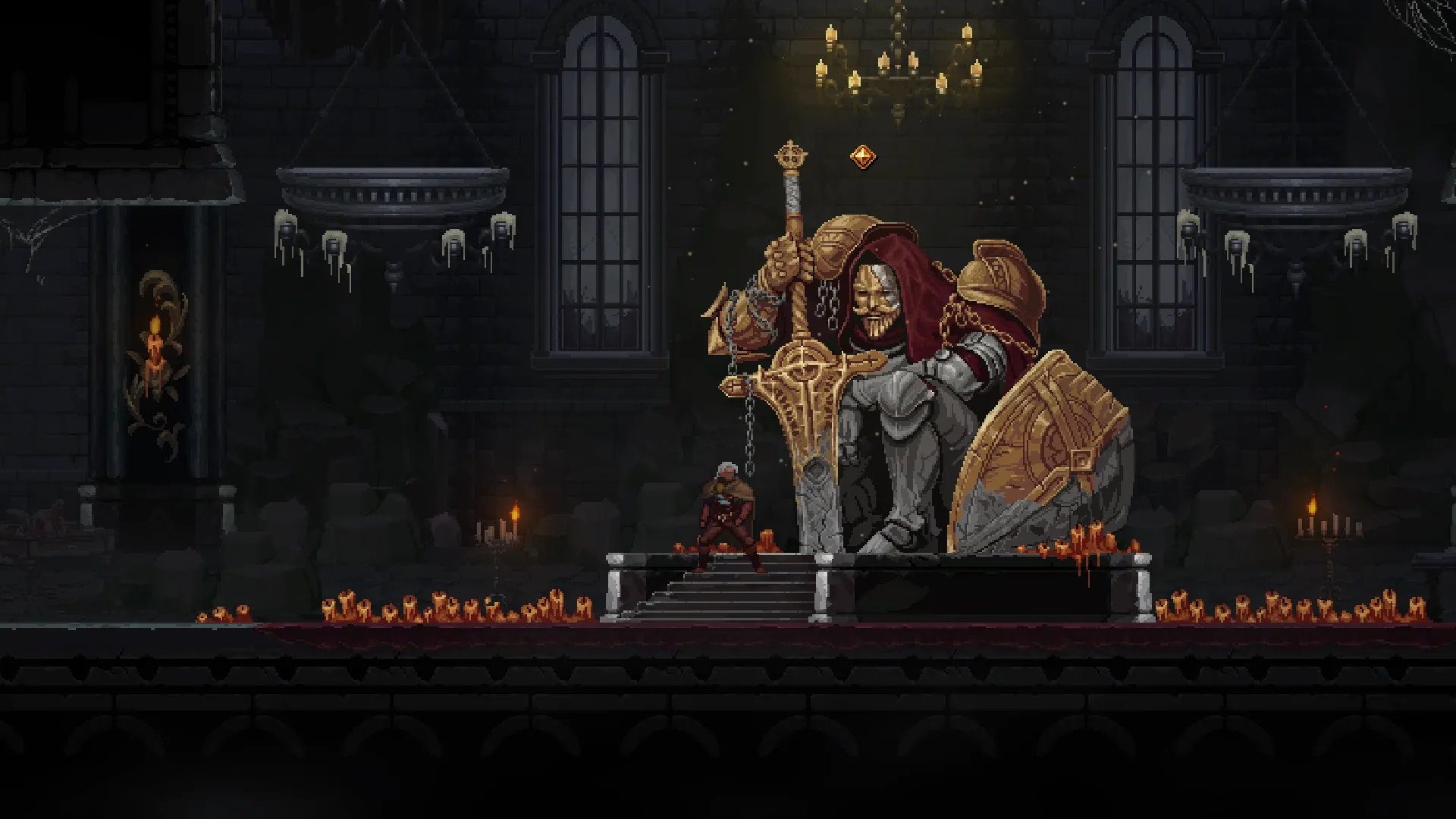 Hình ảnh một con boss khác trong Dragon Is Dead, thể hiện thiết kế kẻ thù đa dạng