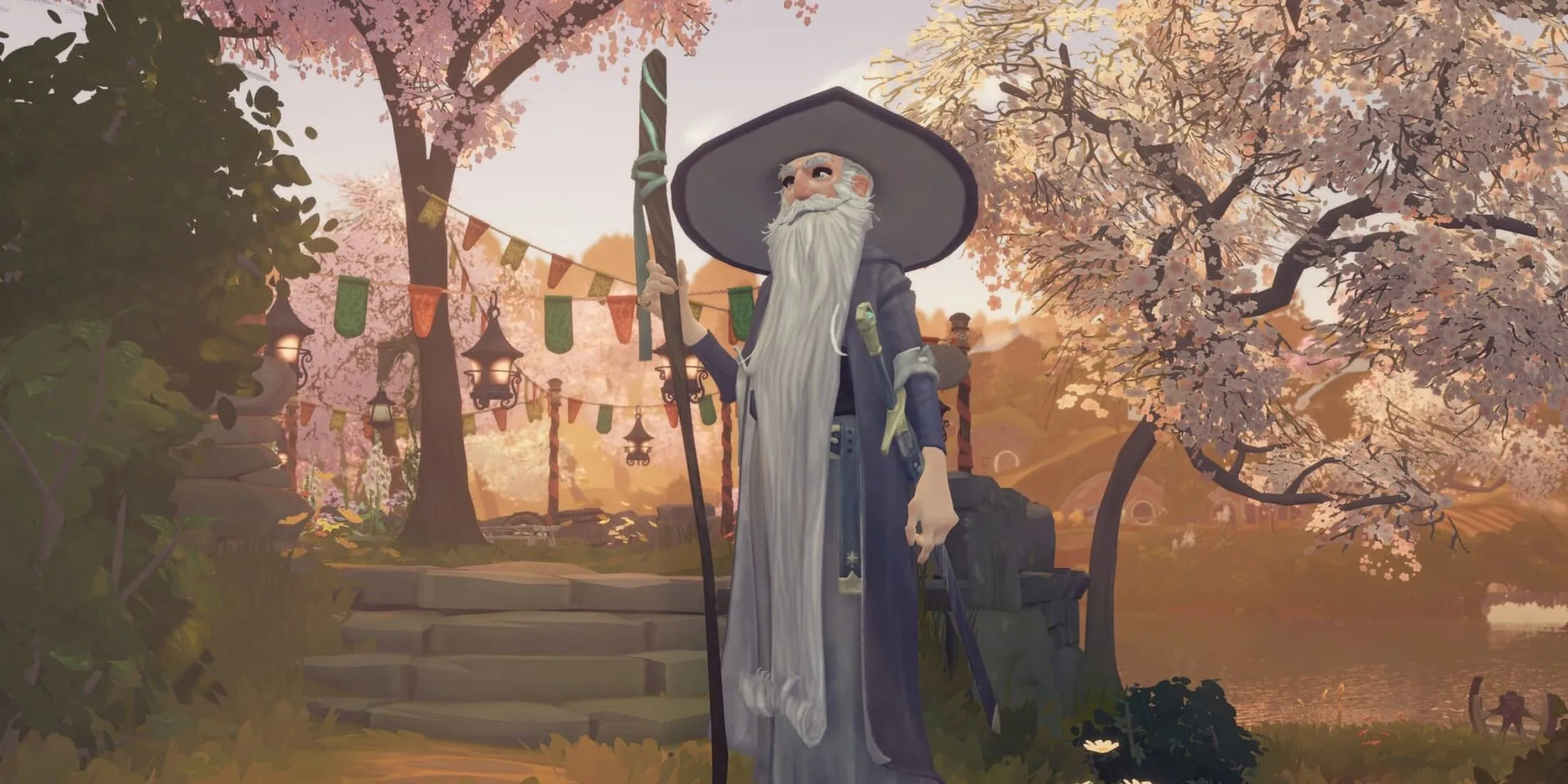 Hình ảnh nhân vật Gandalf trong game Tales of the Shire thuộc vũ trụ Chúa tể những chiếc nhẫn