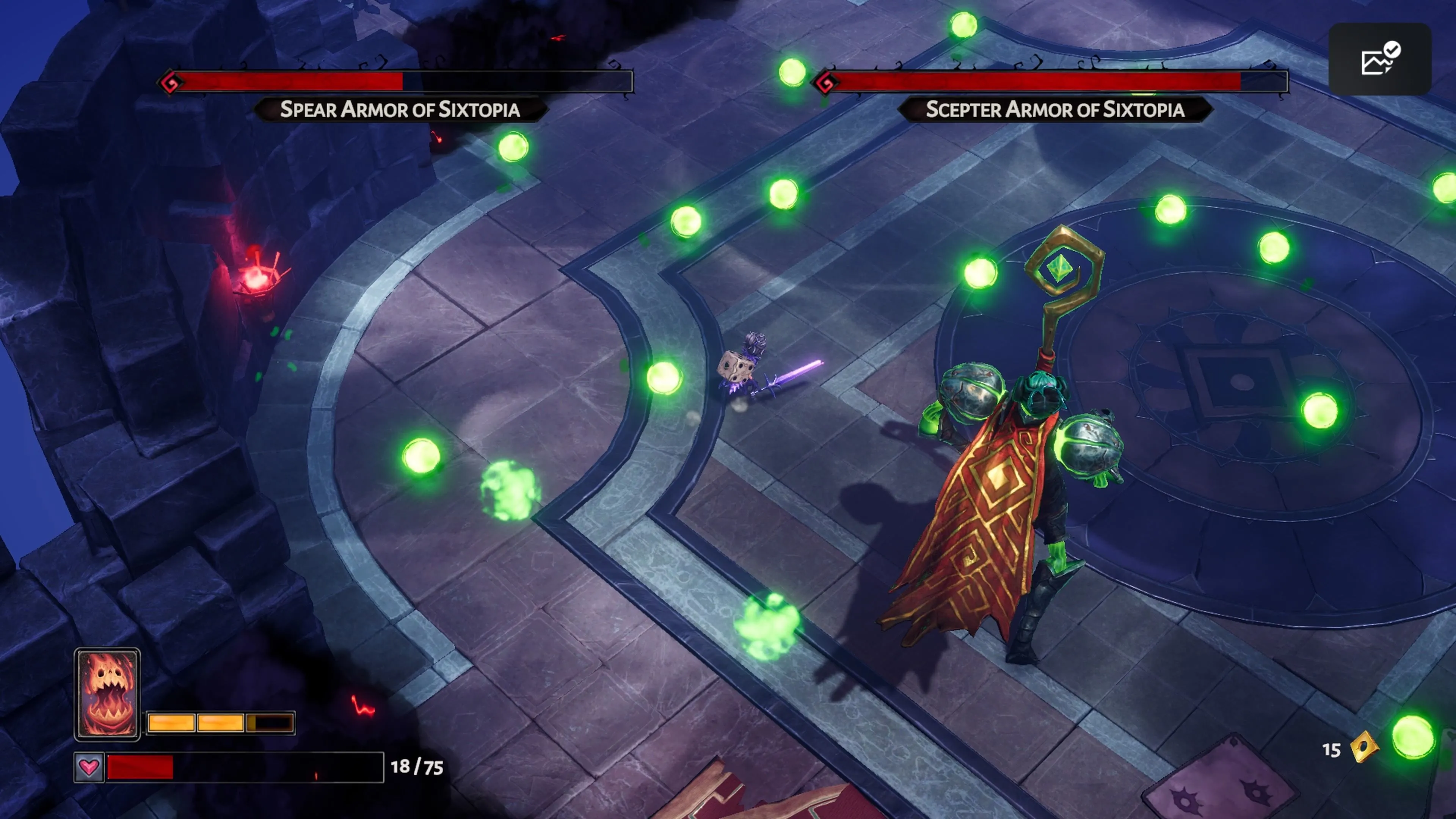 Lost In Random: The Eternal Die first boss